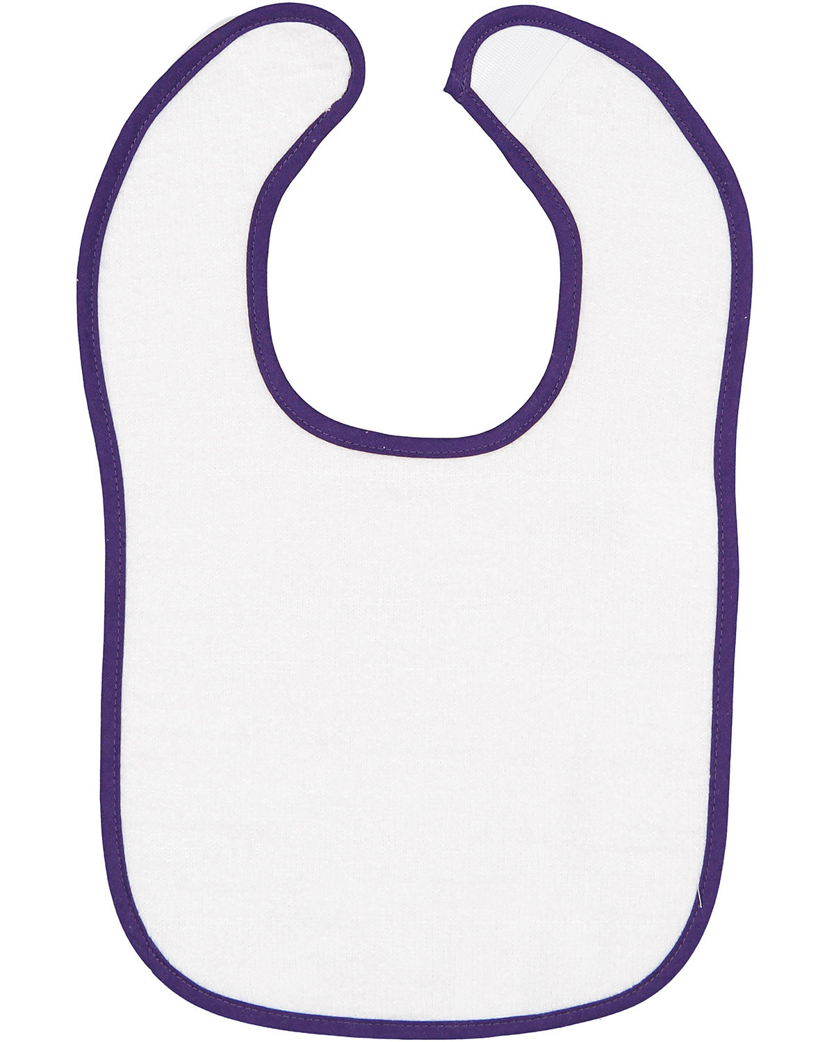 Pack Of 2 Rabbit Skins 1003 Infant Unisex Two Tone Contrast Trim Terry Bib - Picture 9 of 12