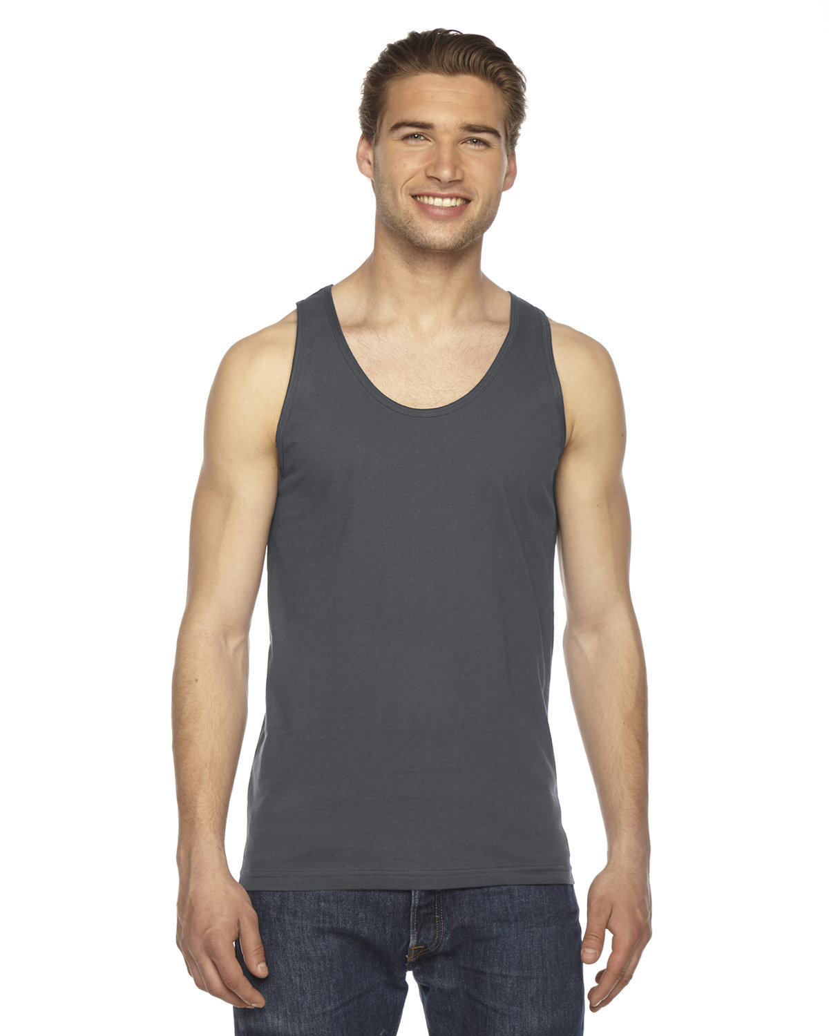 Pack Of 2 American Apparel 2408 Unisex Combed Ring Spun Fine Jersey Tank Top