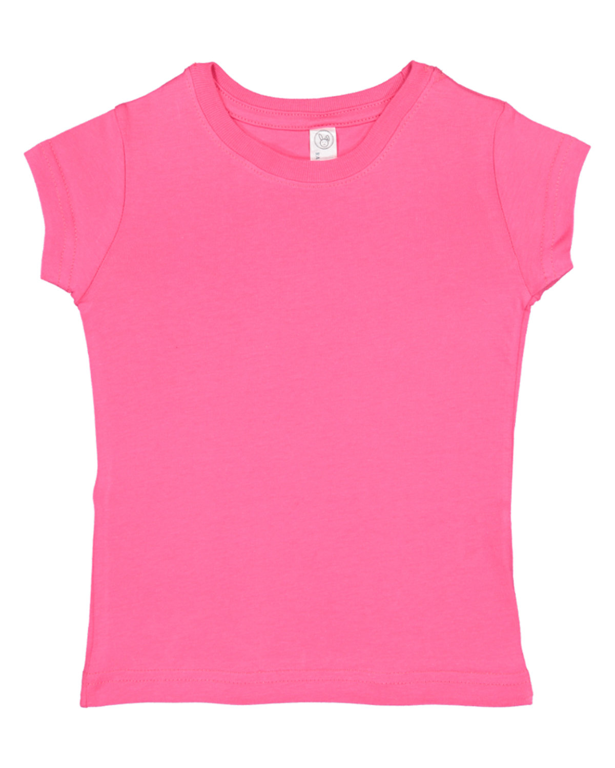 Pack Of 3 Rabbit Skins 3316 Toddler Girls Fine Jersey Stylish Plain T-Shirt - Picture 5 of 11