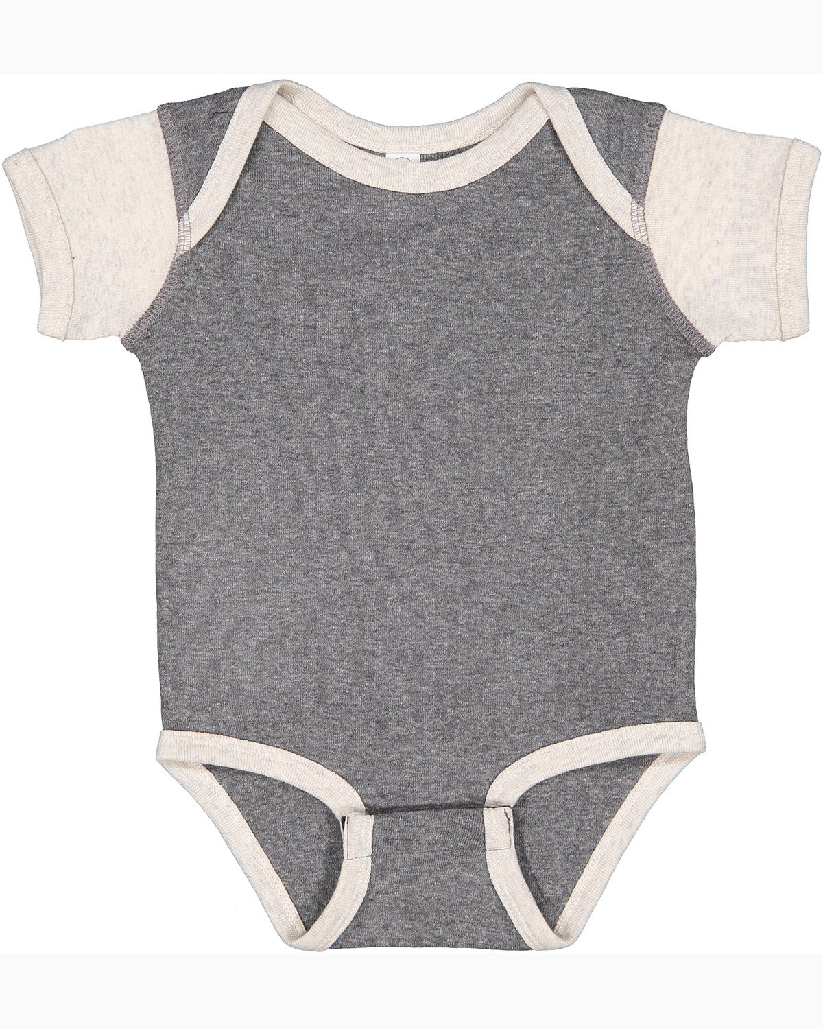 Rabbit Skins 4400 Infant Baby Combed Ringspun Cotton/Polyester Rib Bodysuit - Picture 21 of 46