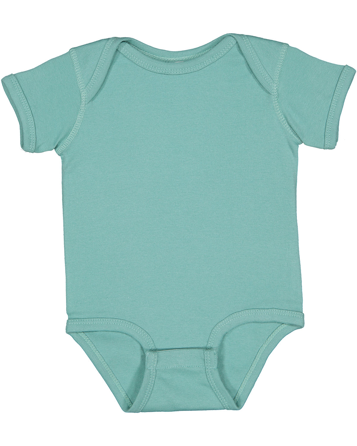 Rabbit Skins 4400 Infant Baby Combed Ringspun Cotton/Polyester Rib Bodysuit - Picture 41 of 46