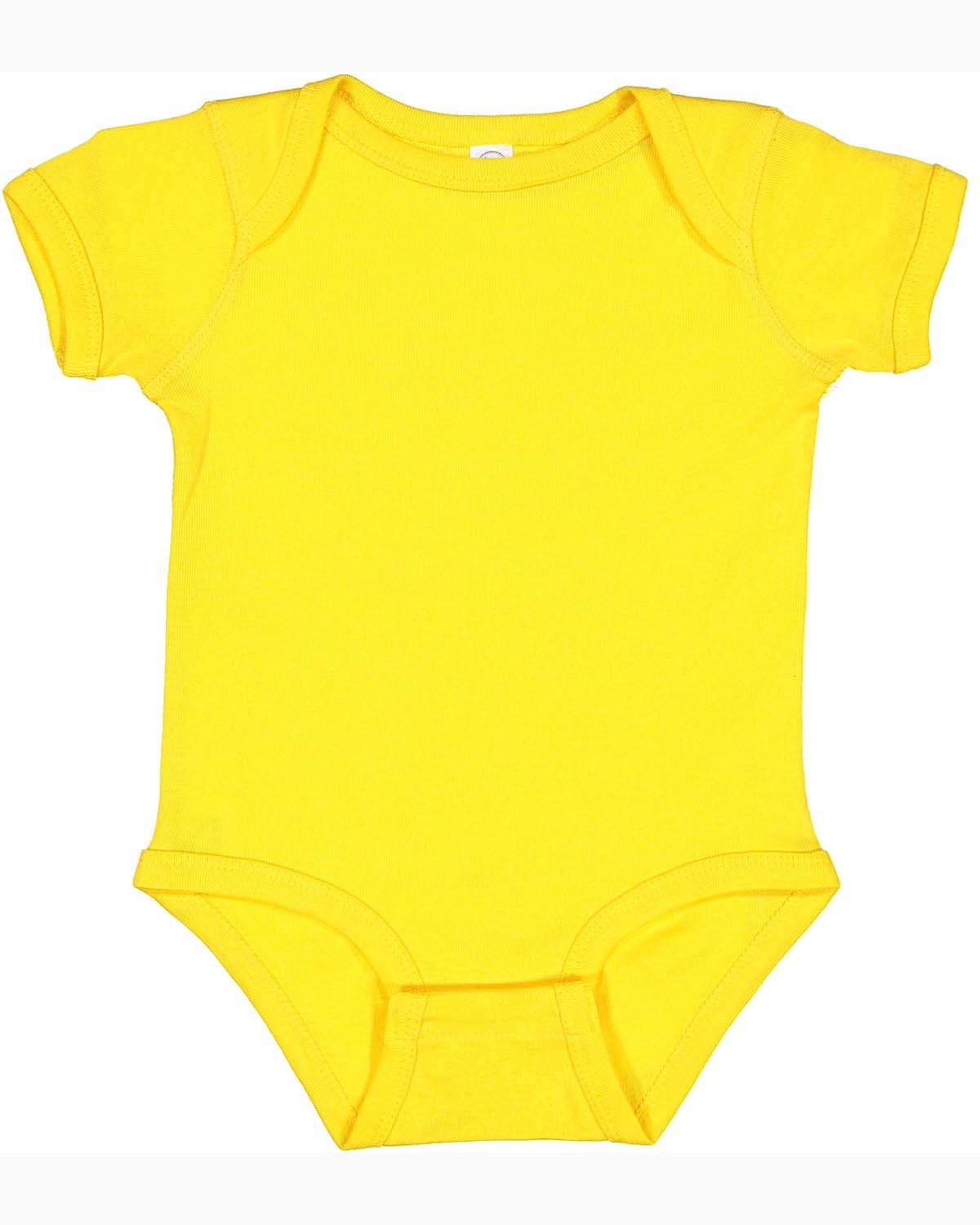 Rabbit Skins 4400 Infant Baby Combed Ringspun Cotton/Polyester Rib Bodysuit - Picture 46 of 46