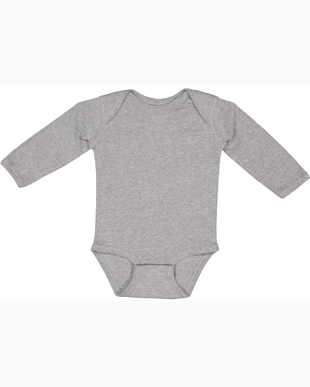 Rabbit Skins 4411 Infant Combed Ringspun Cotton/Polyester Long Sleeve Bodysuit - Picture 3 of 13