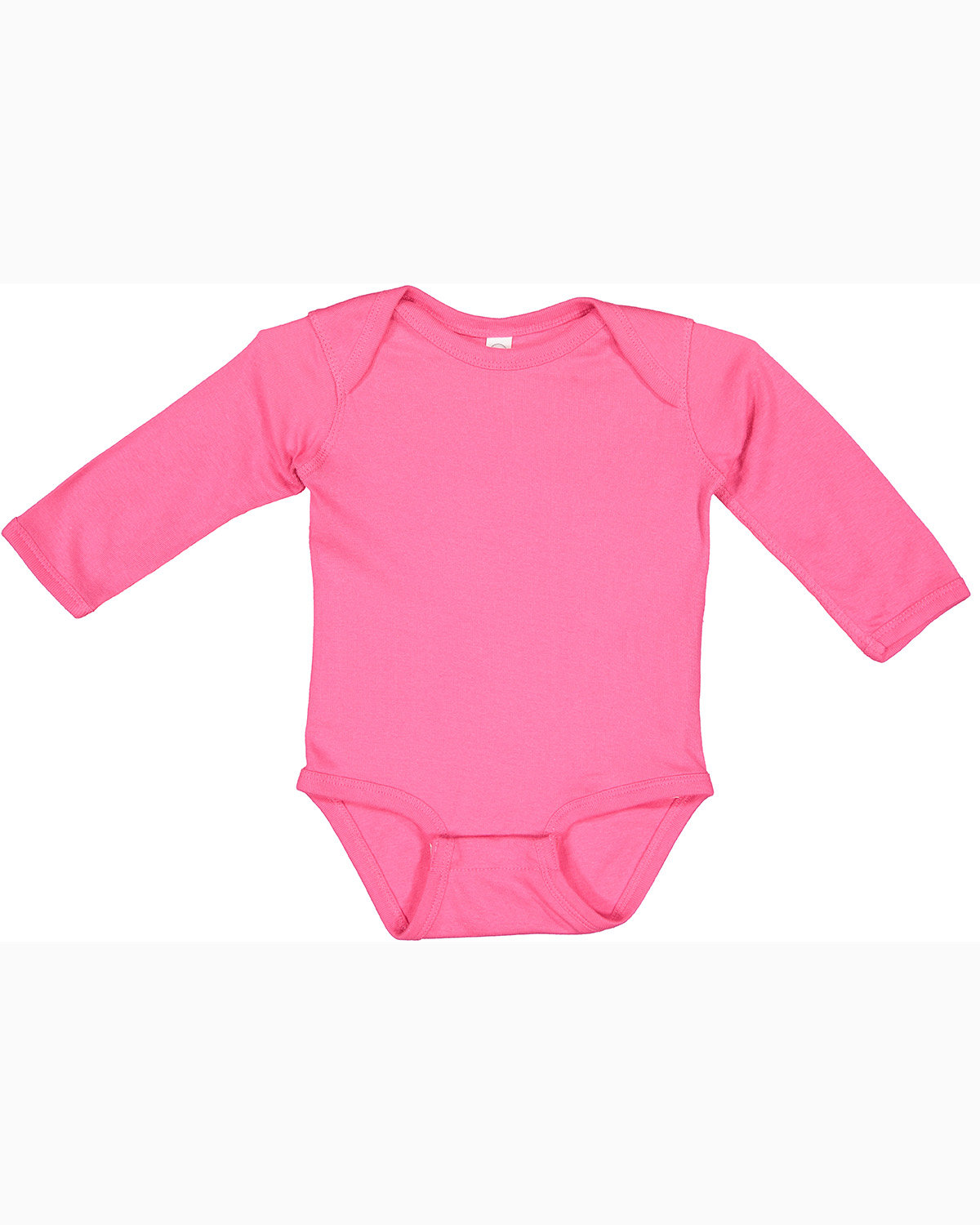 Rabbit Skins 4411 Infant Combed Ringspun Cotton/Polyester Long Sleeve Bodysuit - Picture 4 of 13