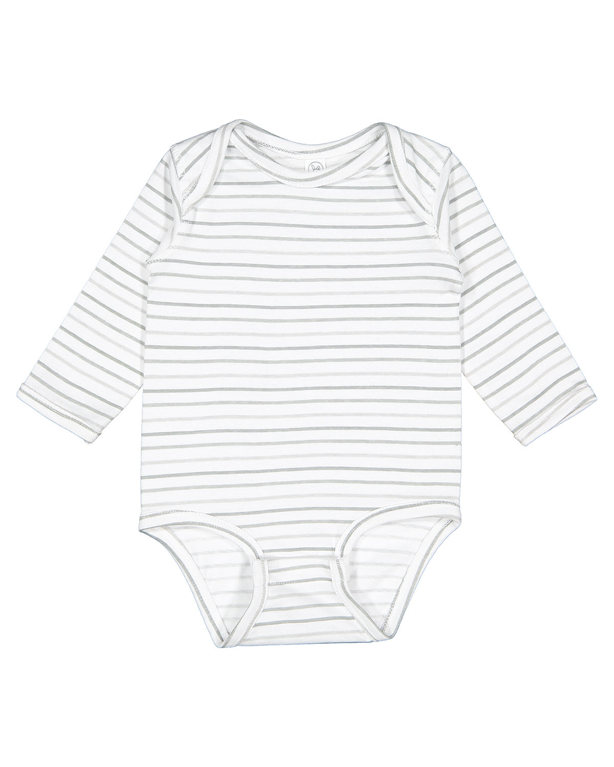 Pack Of 2 Rabbit Skins 4421RS Infant Ringspun Long Sleeve Jersey Bodysuit - Picture 2 of 2