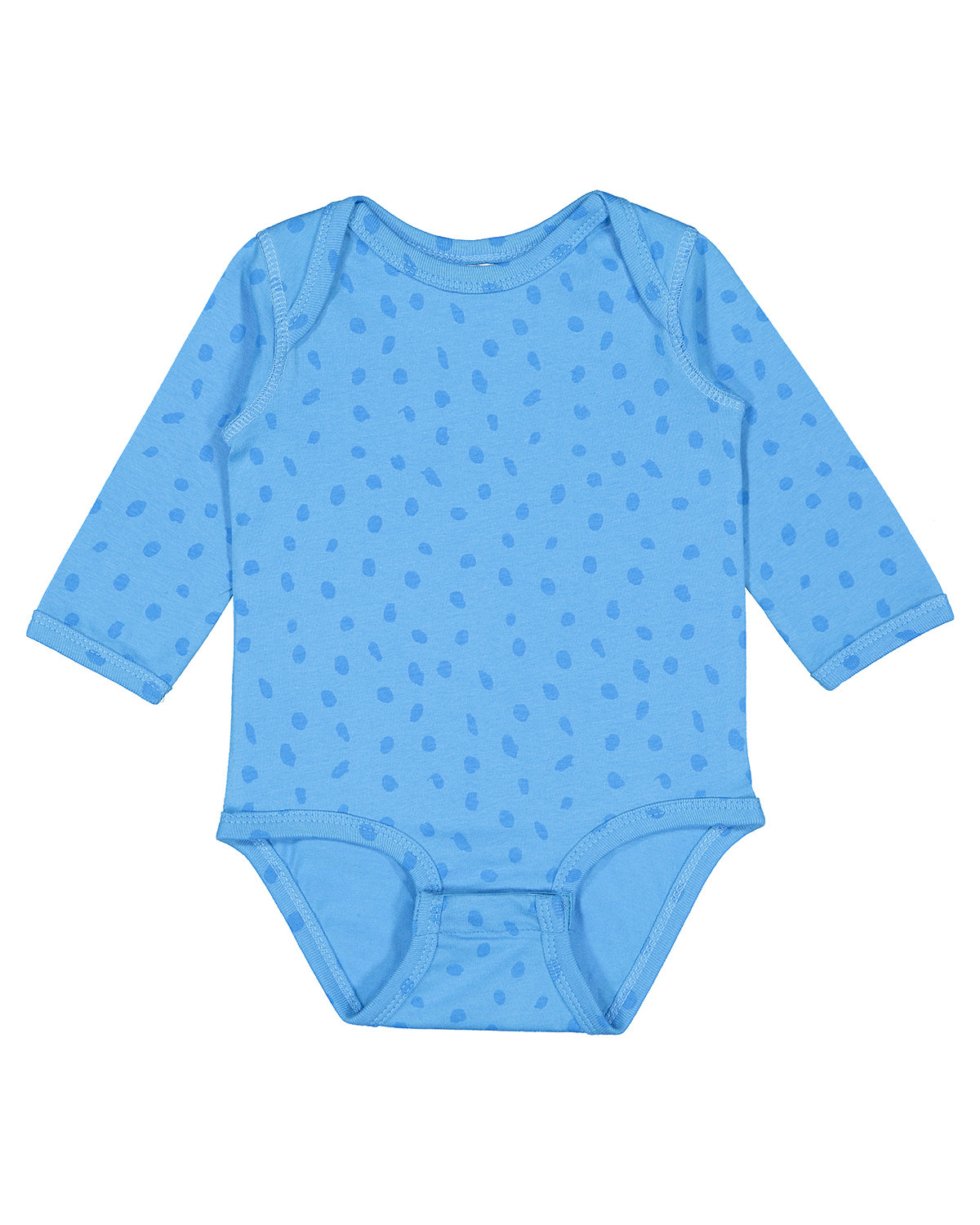 Rabbit Skins 4421RS Infant Ringspun Cotton/Polyester Long Sleeve Jersey Bodysuit - Picture 10 of 13