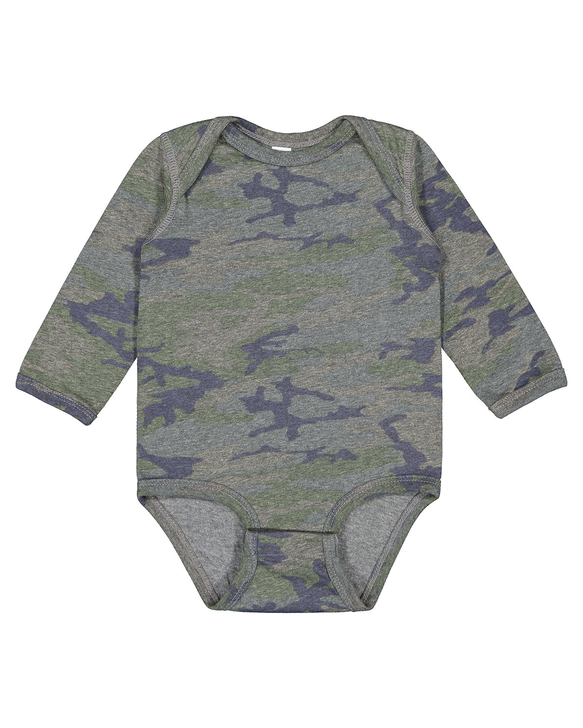 Rabbit Skins 4421RS Infant Ringspun Cotton/Polyester Long Sleeve Jersey Bodysuit - Picture 11 of 13