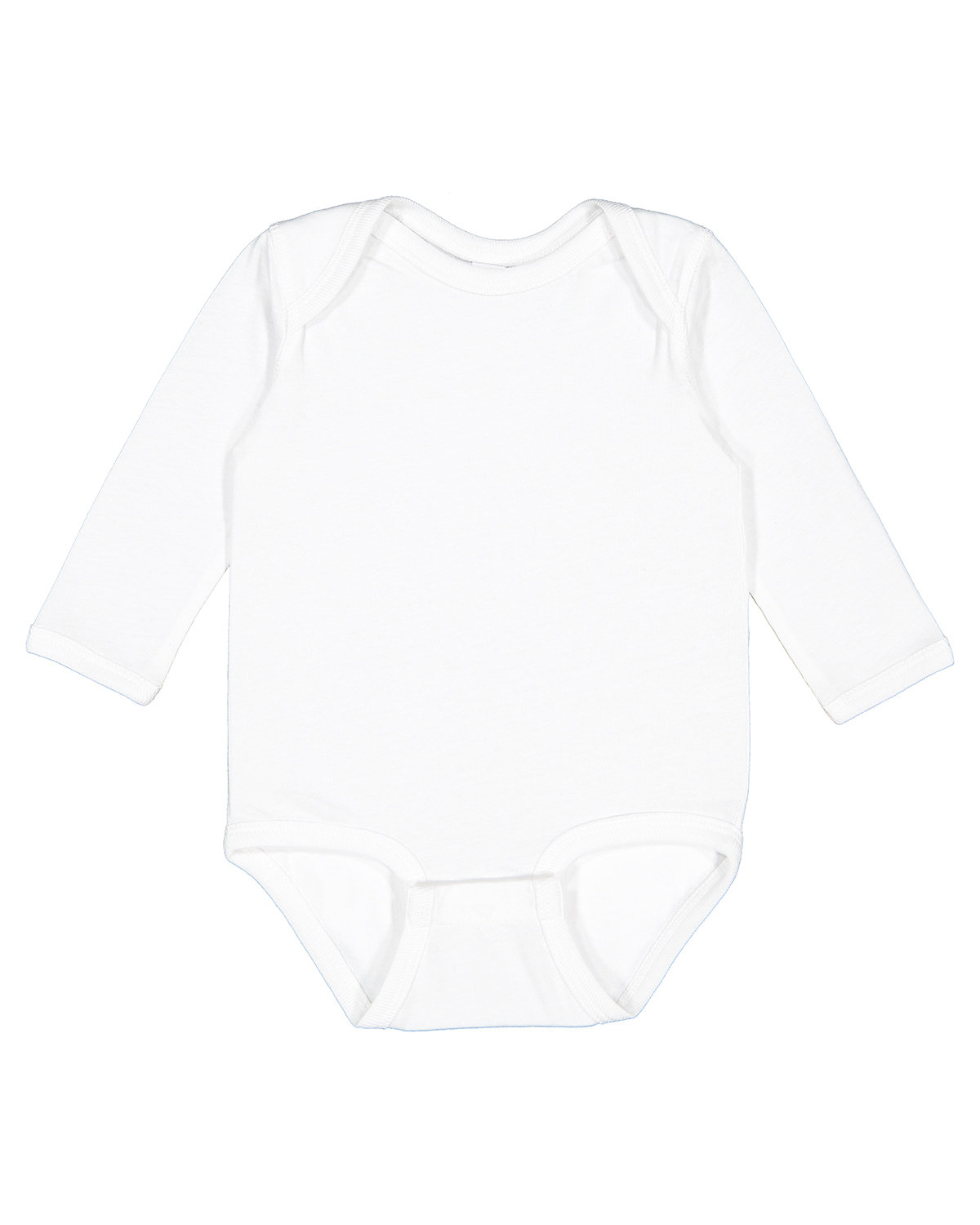 Rabbit Skins 4421RS Infant Ringspun Cotton/Polyester Long Sleeve Jersey Bodysuit - Picture 12 of 13