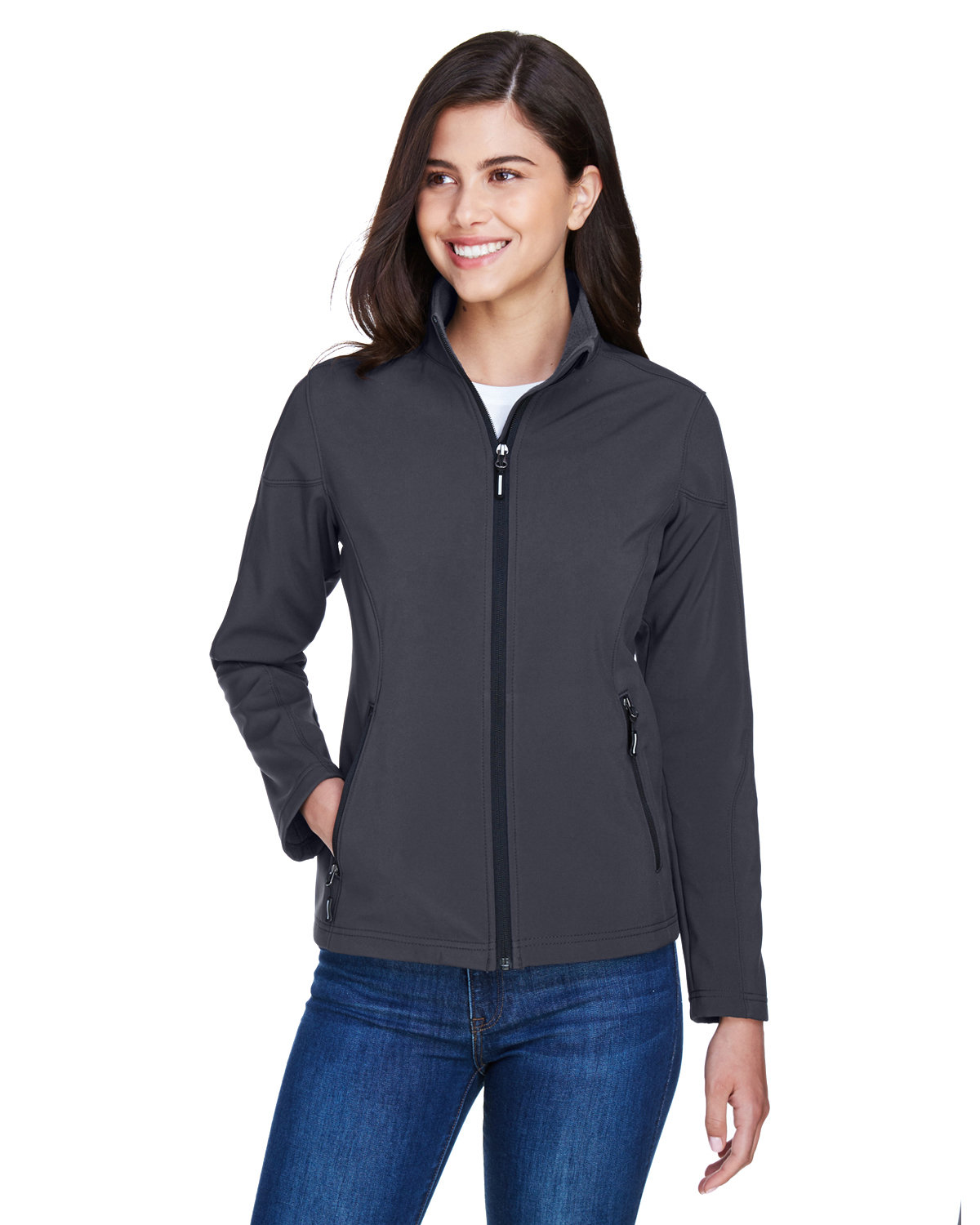 CORE365 78184 Ladies Cruise Two-Layer Fleece Zipper Bonded Soft?Shell Jacket