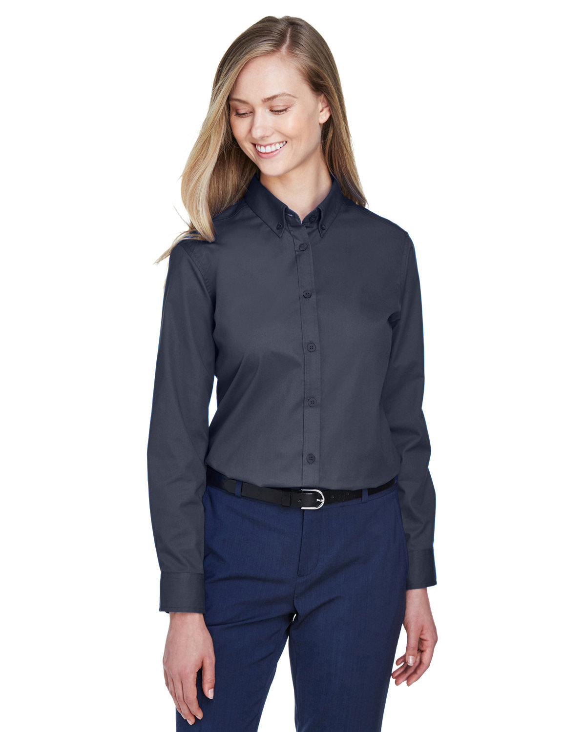 Pack Of 2 CORE365 78193 Ladies UV Protection Performance Operate Twill Shirt - Picture 3 of 5