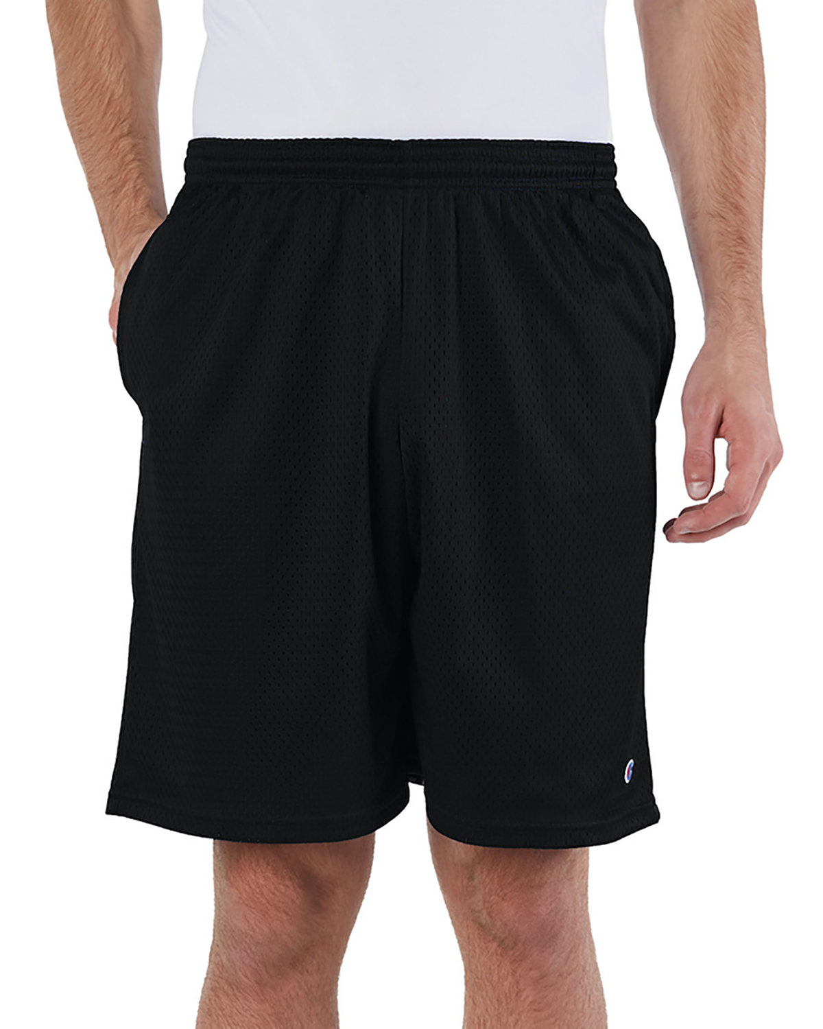 Champion 81622 Adult 100% Polyester Mesh Full Athletic Fit Short With Pockets