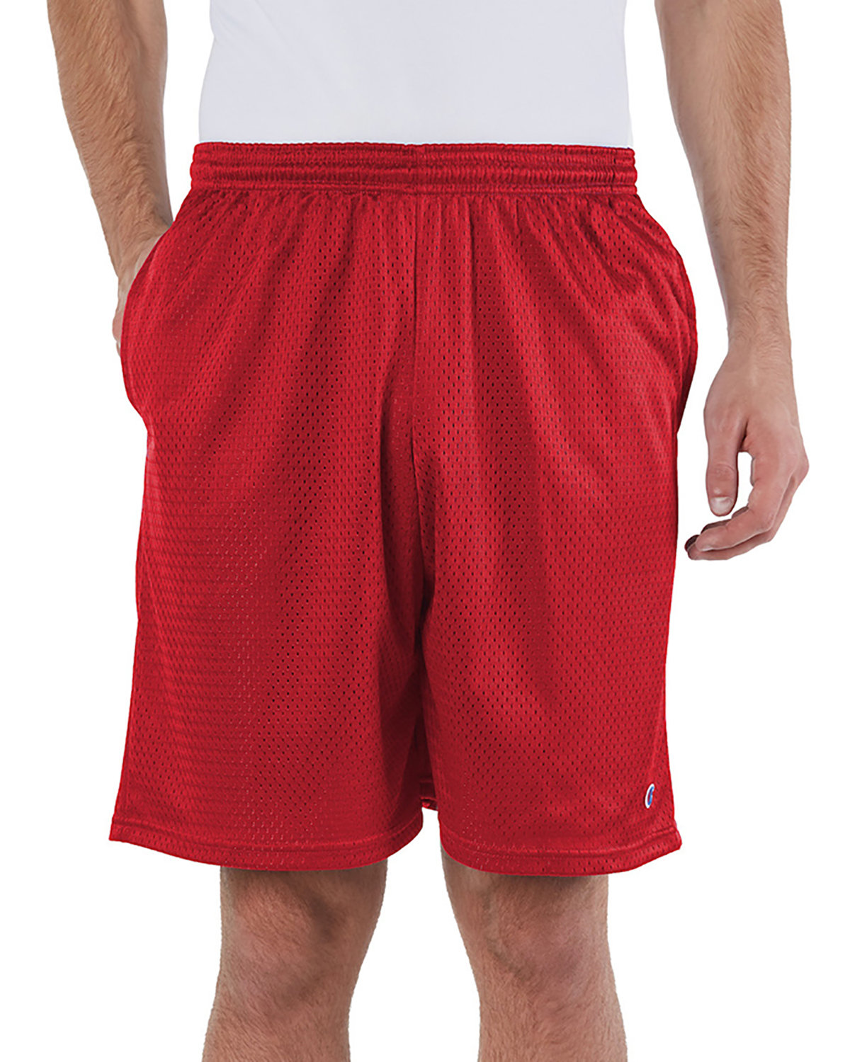 Champion 81622 Adult 100% Polyester Mesh Full Athletic Fit Short With Pockets