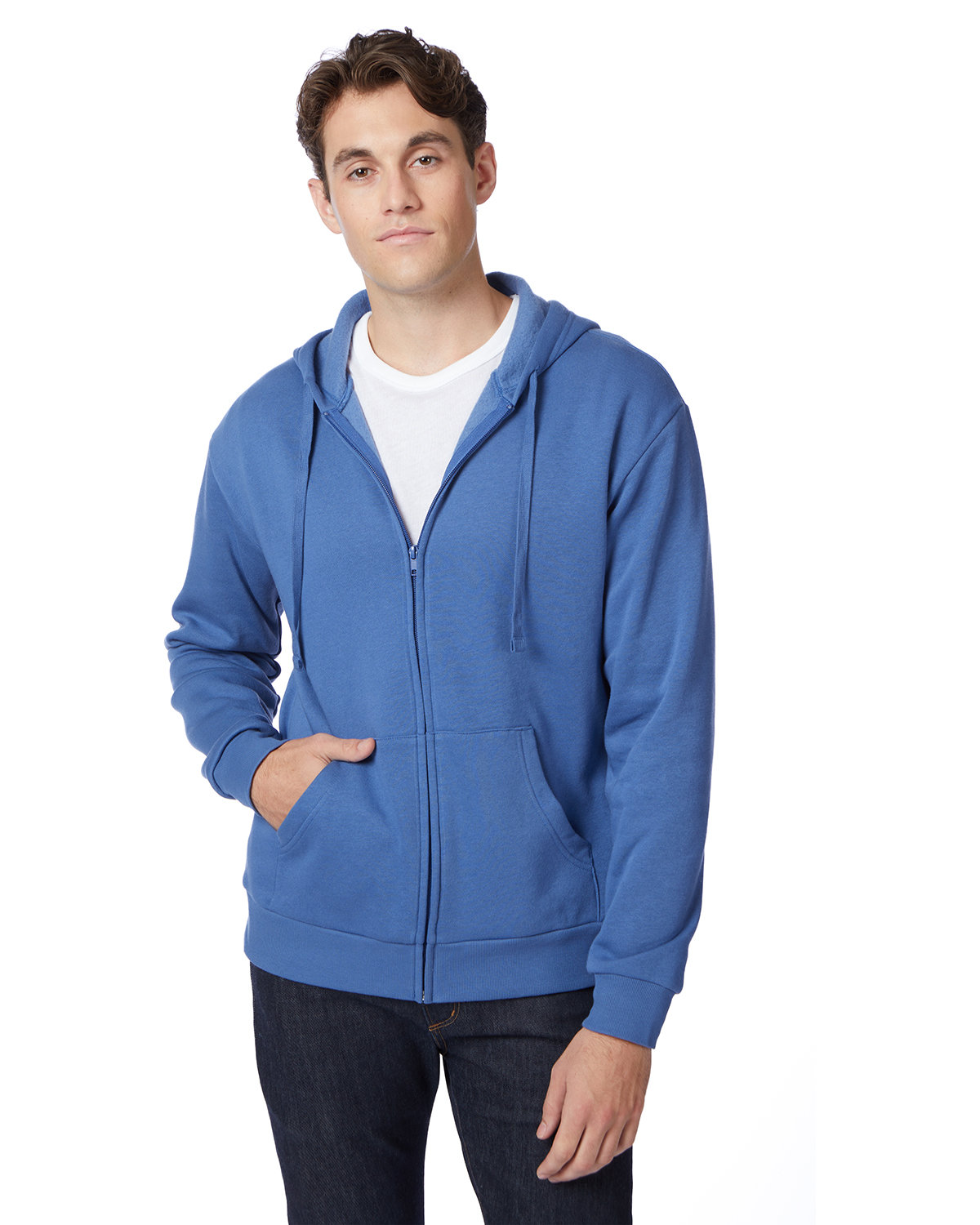 Alternative 8805PF Unisex Cotton/Polyester Eco-Cozy Fleece Zip Hooded Sweatshirt