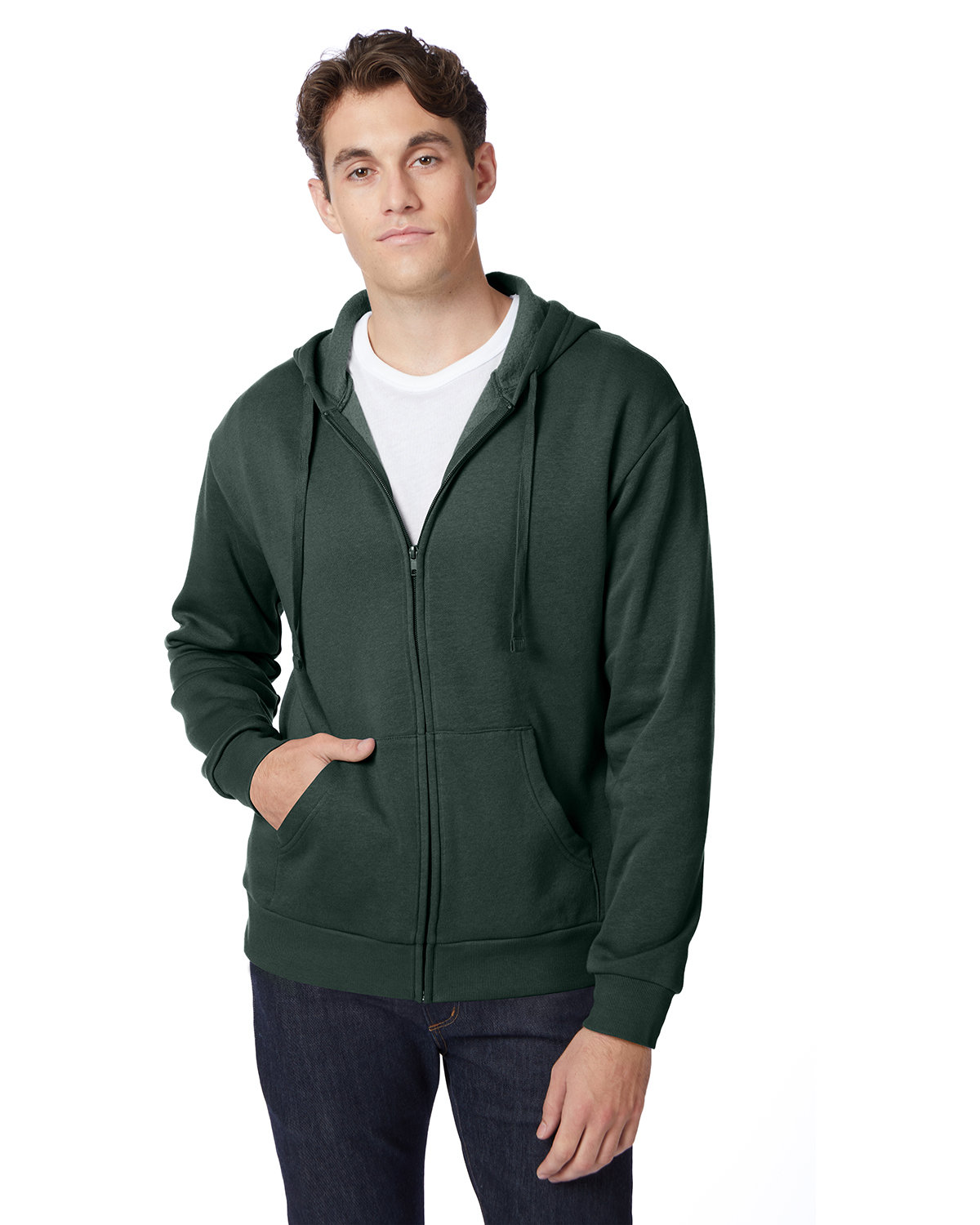 Alternative 8805PF Unisex Cotton/Polyester Eco-Cozy Fleece Zip Hooded Sweatshirt