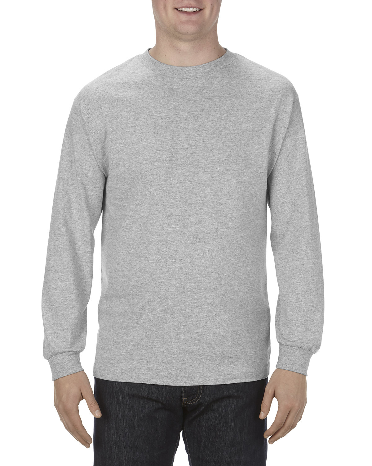Pack Of 2 American Apparel AL1304 Adult Preshrunk Tshirt Long Sleeve T-Shirt - Picture 5 of 9