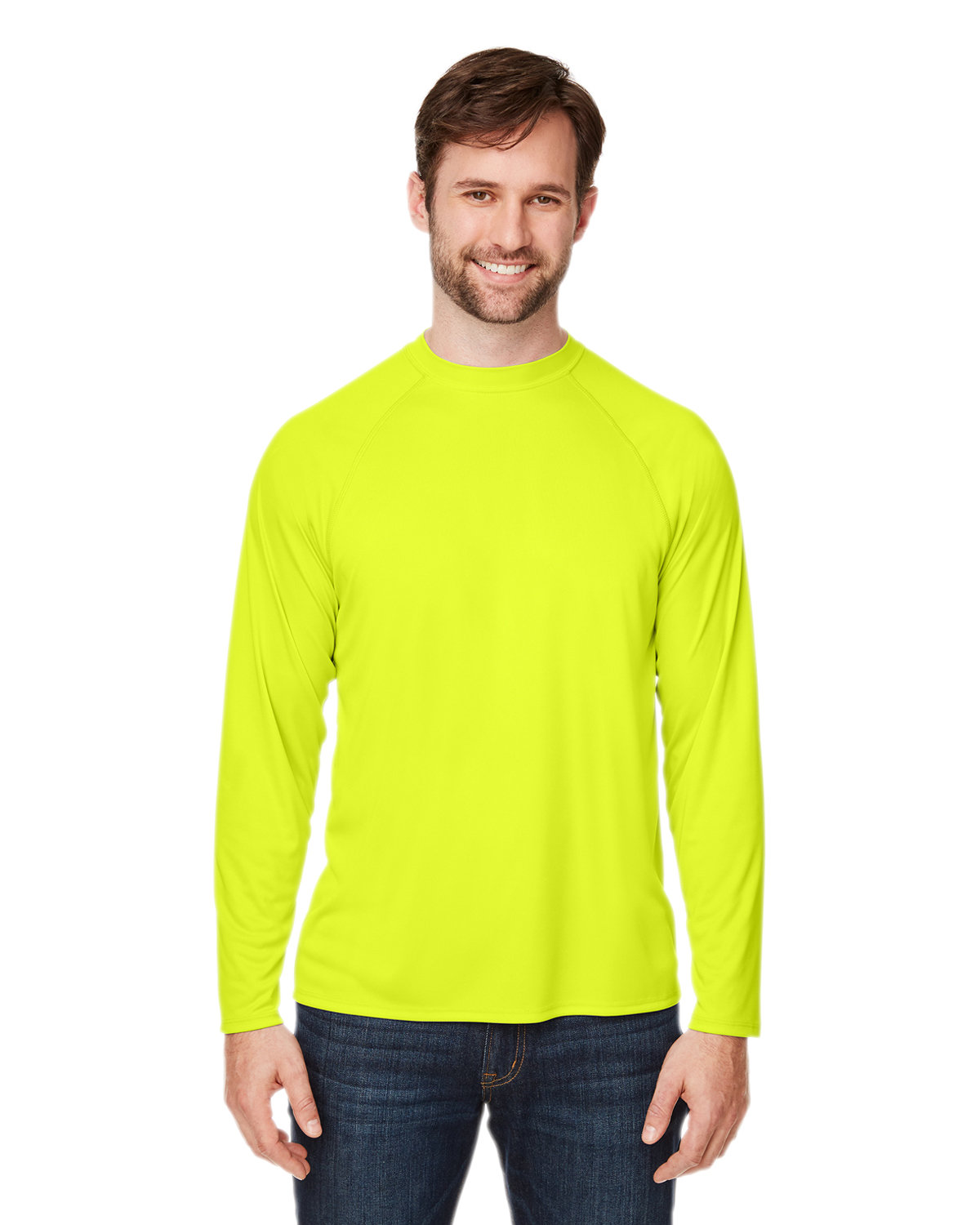 Pack Of 2 CORE365 CE110 Unisex Polyester Ultra UVP Marina Raglan Stylish T-Shirt - Picture 7 of 10