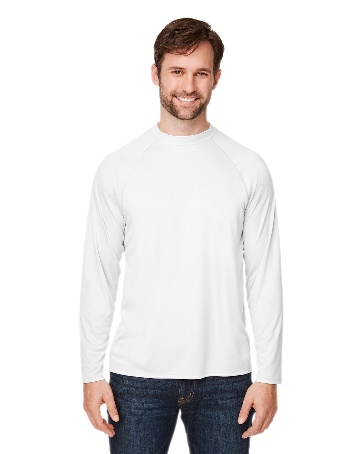 Pack Of 2 CORE365 CE110 Unisex Polyester Ultra UVP Marina Raglan Stylish T-Shirt - Picture 10 of 10