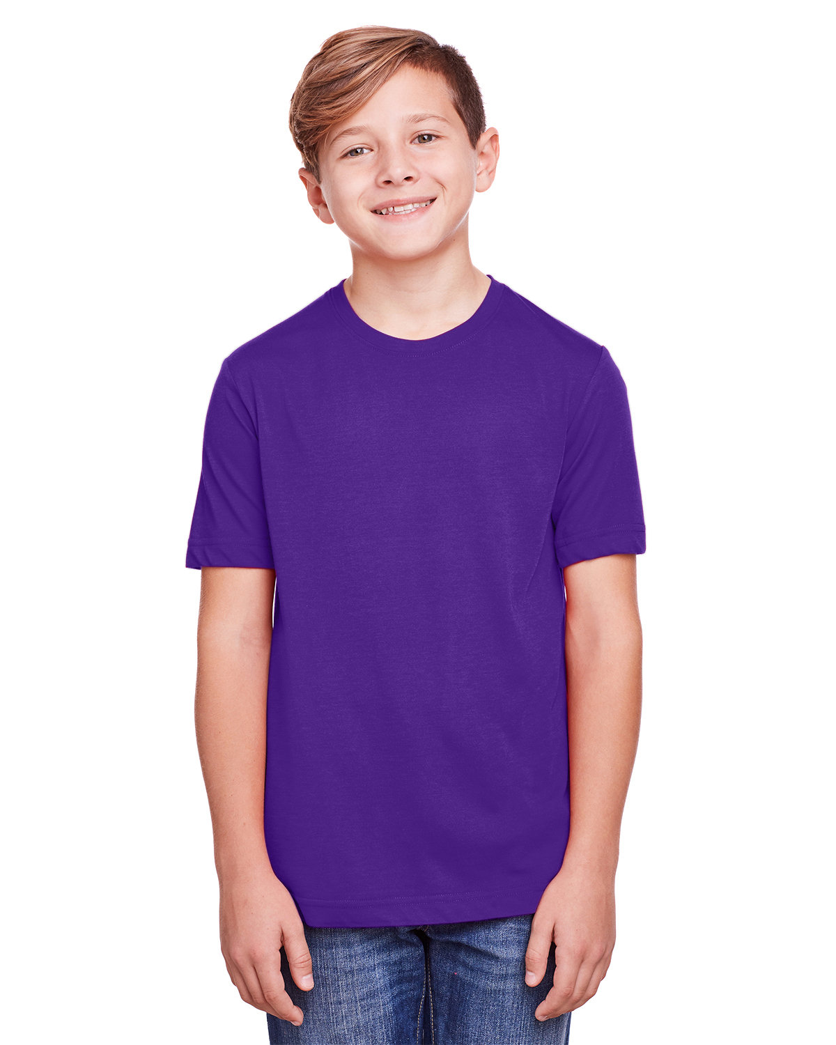 Pack Of 5 CORE365 CE111Y Youth Fusion ChromaSoft Performance Active Fit T-Shirt - Picture 7 of 17