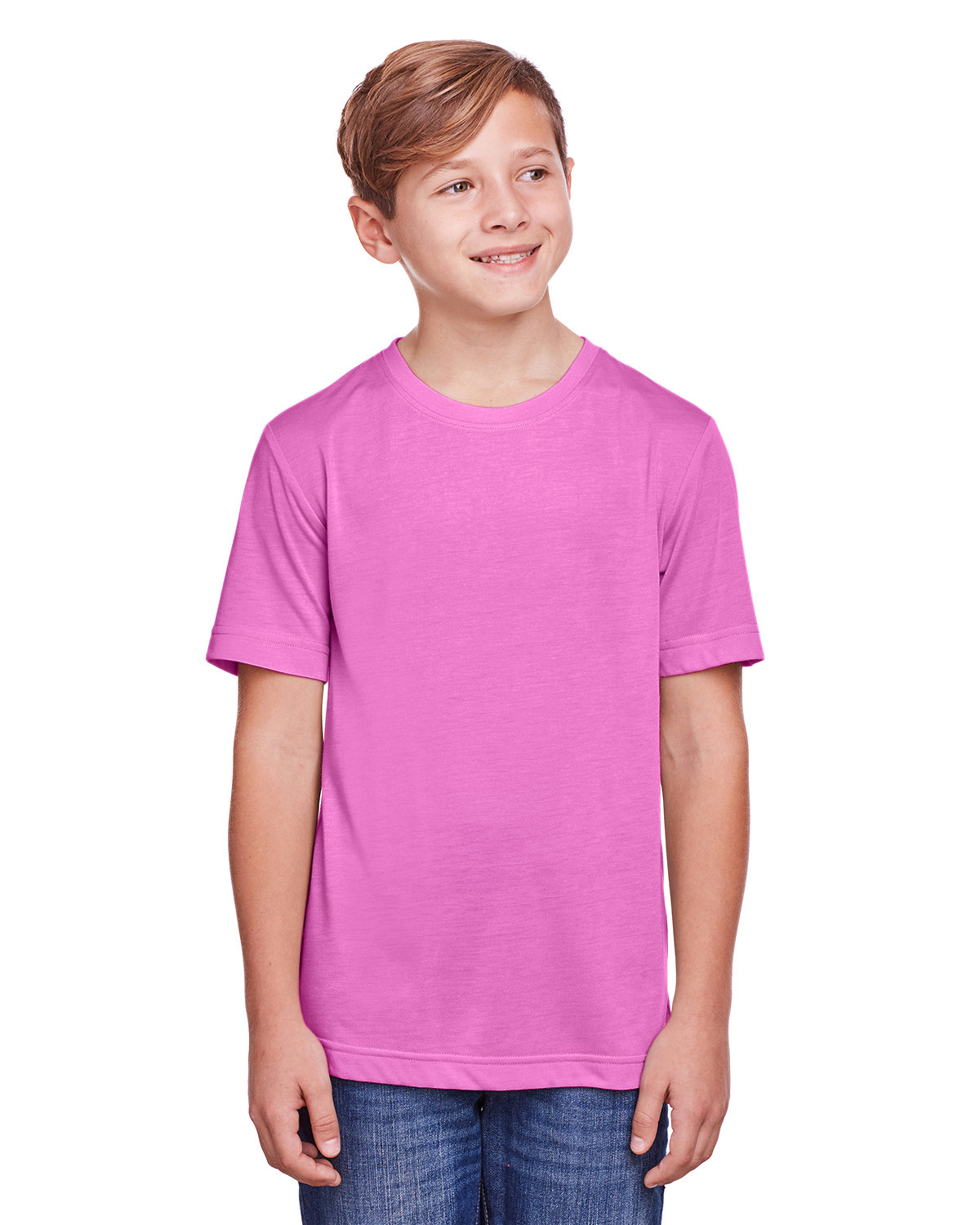 Pack Of 5 CORE365 CE111Y Youth Fusion ChromaSoft Performance Active Fit T-Shirt - Picture 9 of 17