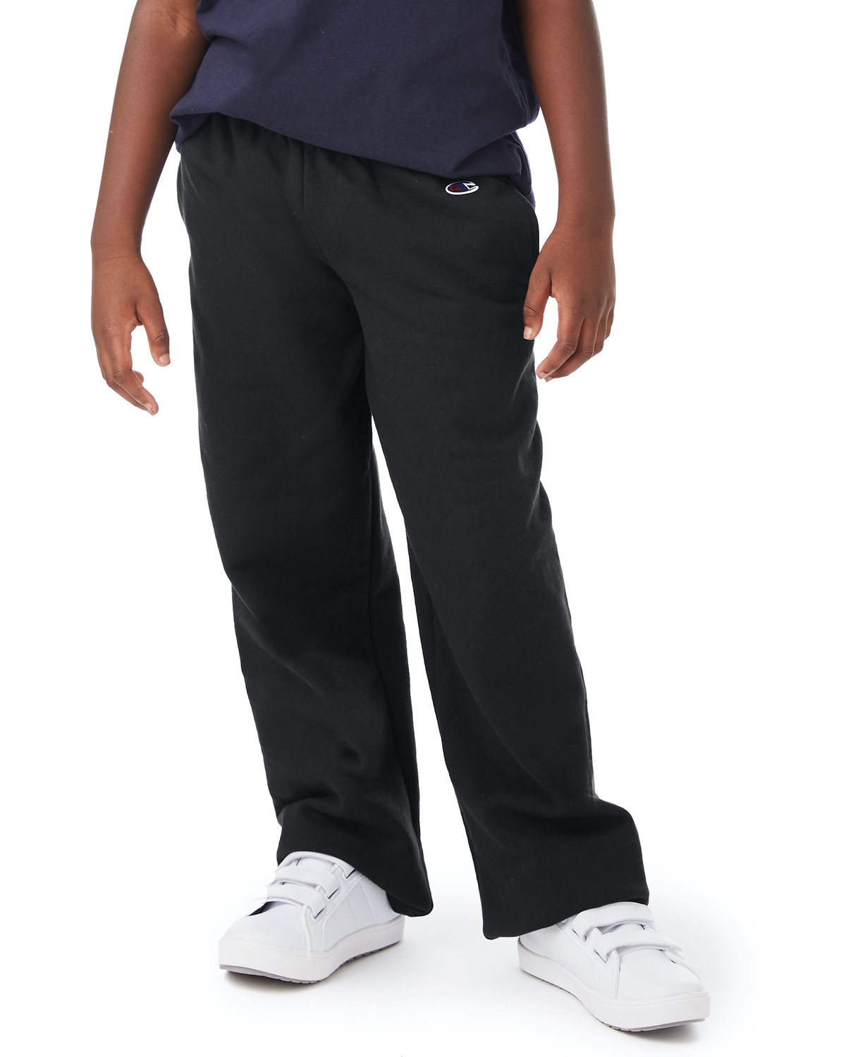 Pack Of 2 Champion P890 Youth Powerblend Open Bottom Fleece Pant With Pockets