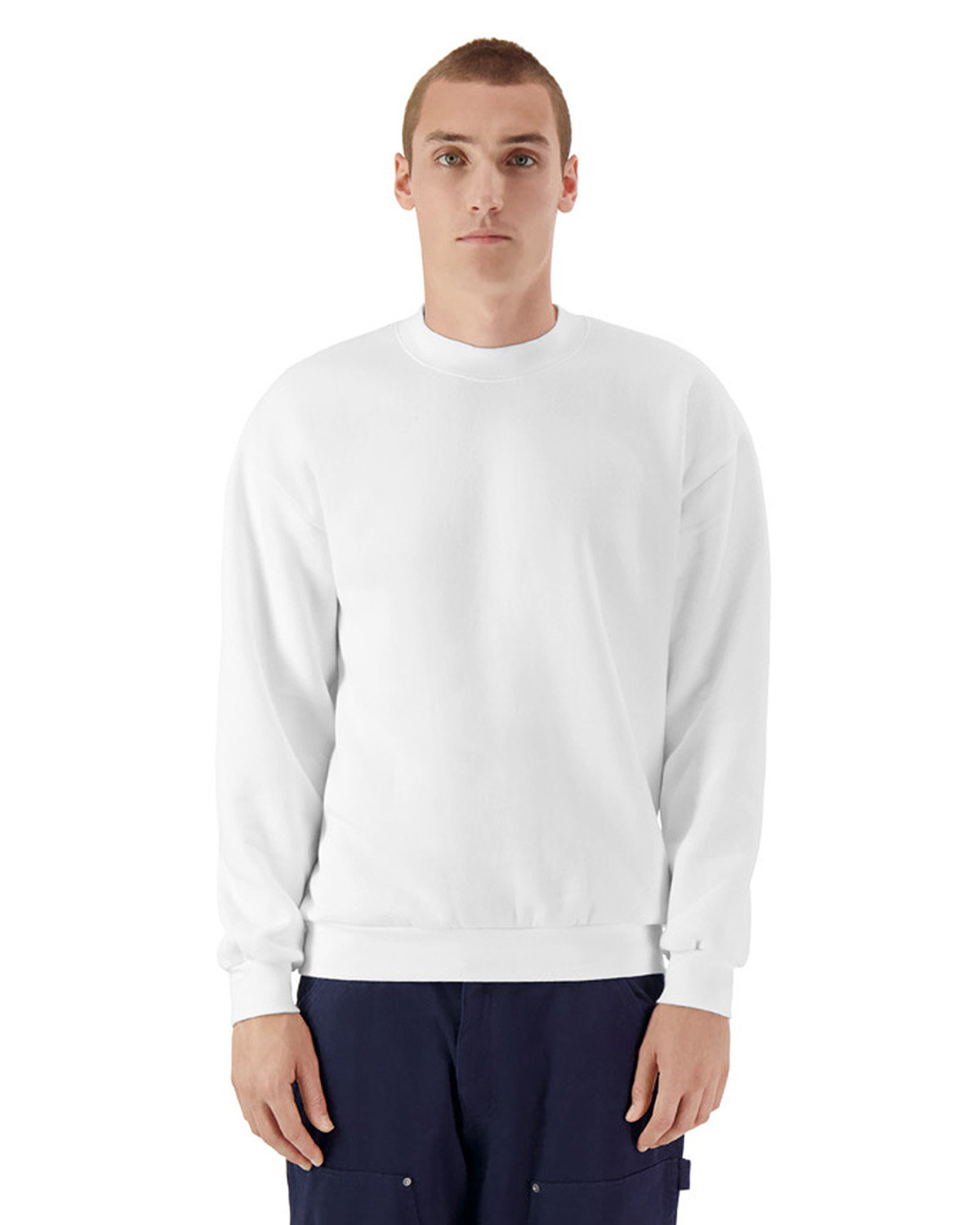 American Apparel RF496 Unisex Cotton/Polyester ReFlex Fleece Crewneck Sweatshirt - Picture 11 of 11