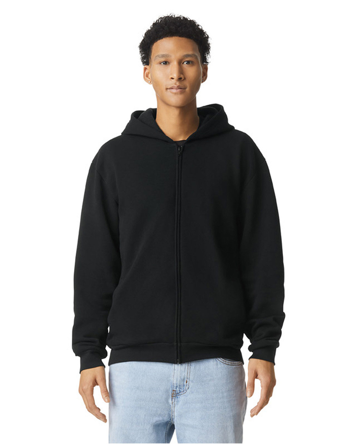 American Apparel RF497 Men Cotton/Polyester ReFlex Fleece Unisex Full Zip Hoodie