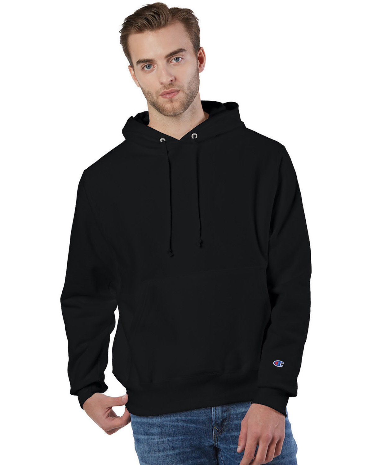 Champion S1051 Mens Reverse Weave Pullover Hooded Sweatshirt With C Logo - Picture 3 of 20