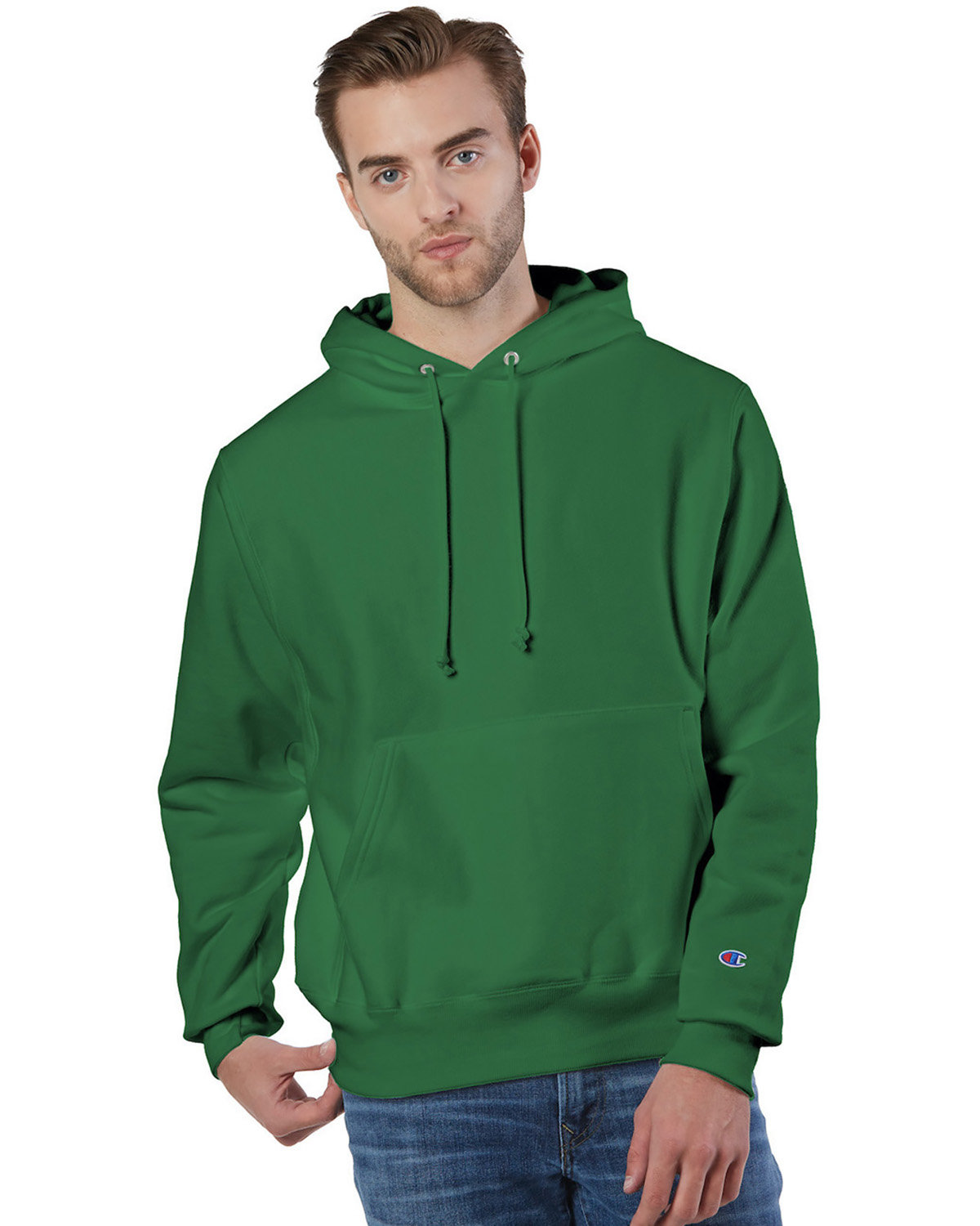 Champion S1051 Mens Reverse Weave Pullover Hooded Sweatshirt With C Logo - Picture 10 of 20