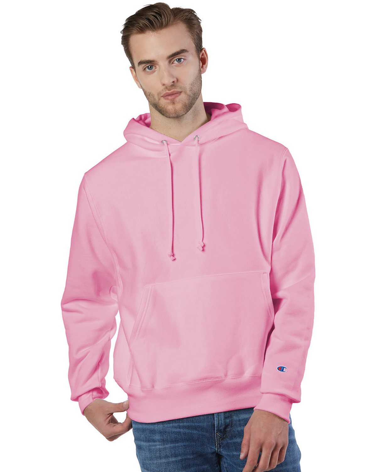 Champion S1051 Mens Reverse Weave Pullover Hooded Sweatshirt With C Logo - Picture 14 of 20