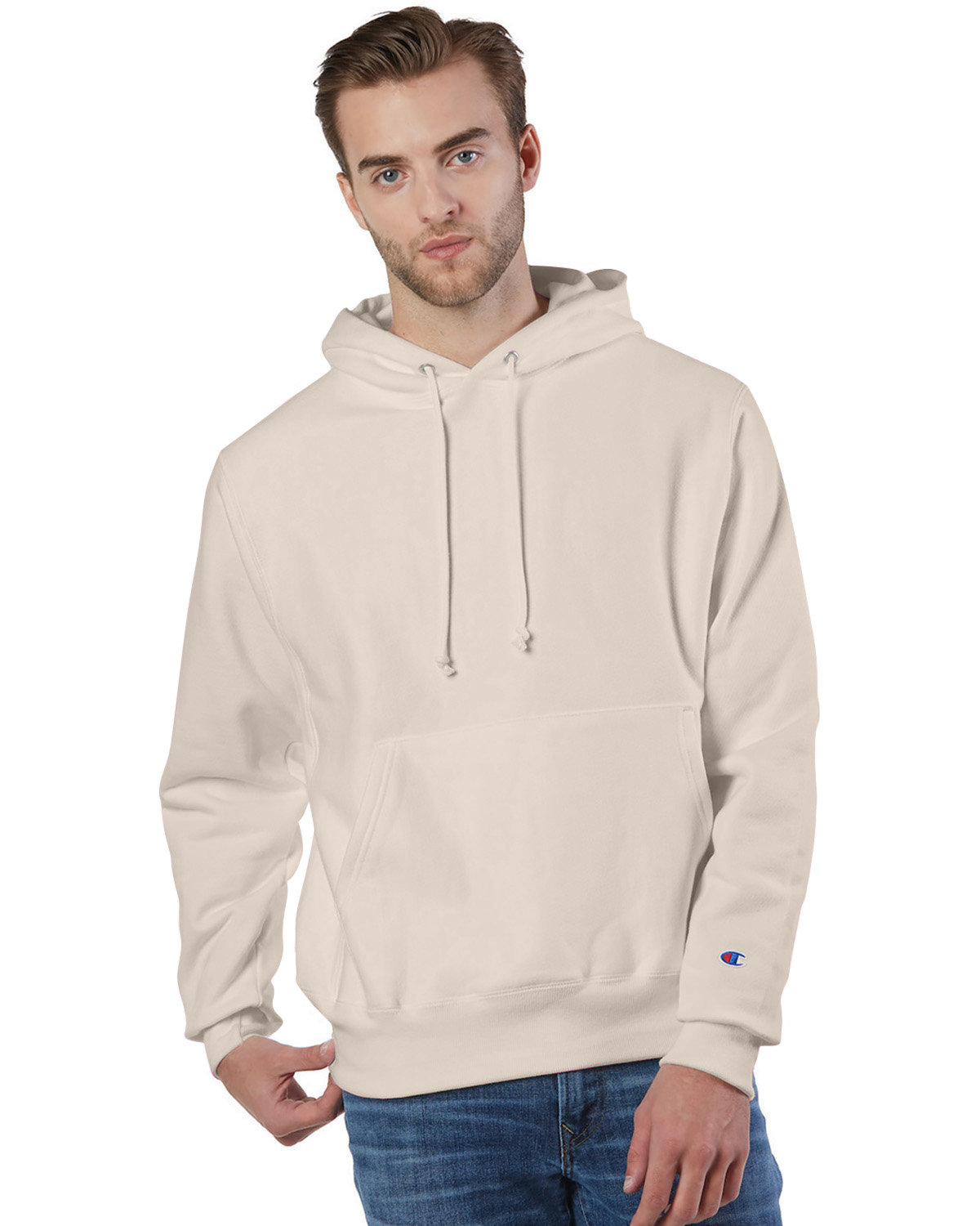 Champion S1051 Mens Reverse Weave Pullover Hooded Sweatshirt With C Logo - Picture 16 of 20