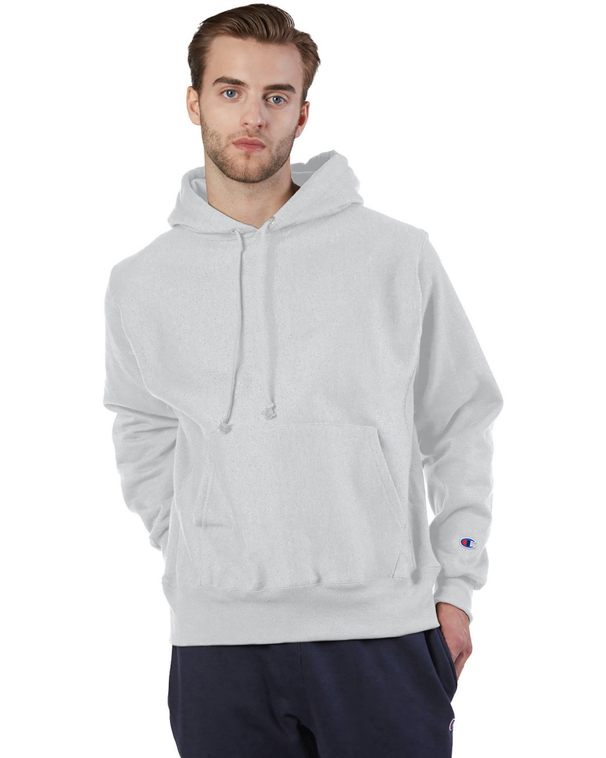 Champion S1051 Mens Reverse Weave Pullover Hooded Sweatshirt With C Logo - Picture 18 of 20