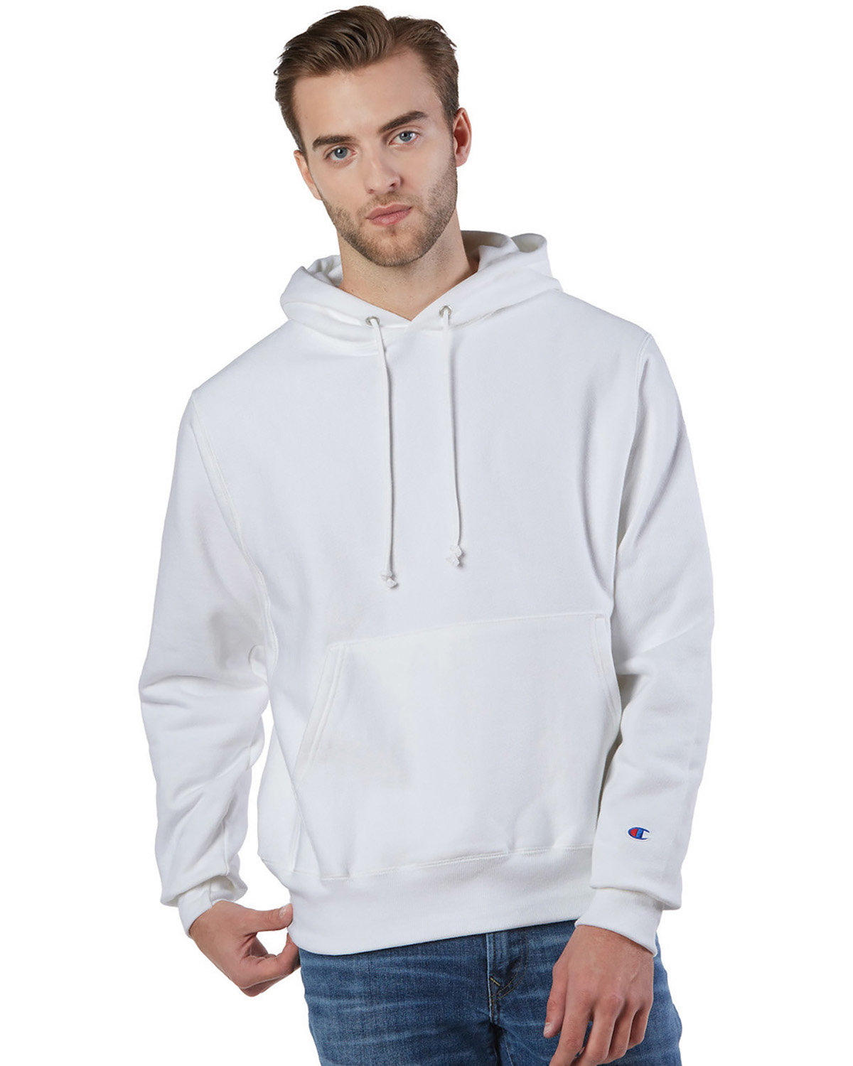 Champion S1051 Mens Reverse Weave Pullover Hooded Sweatshirt With C Logo - Picture 20 of 20