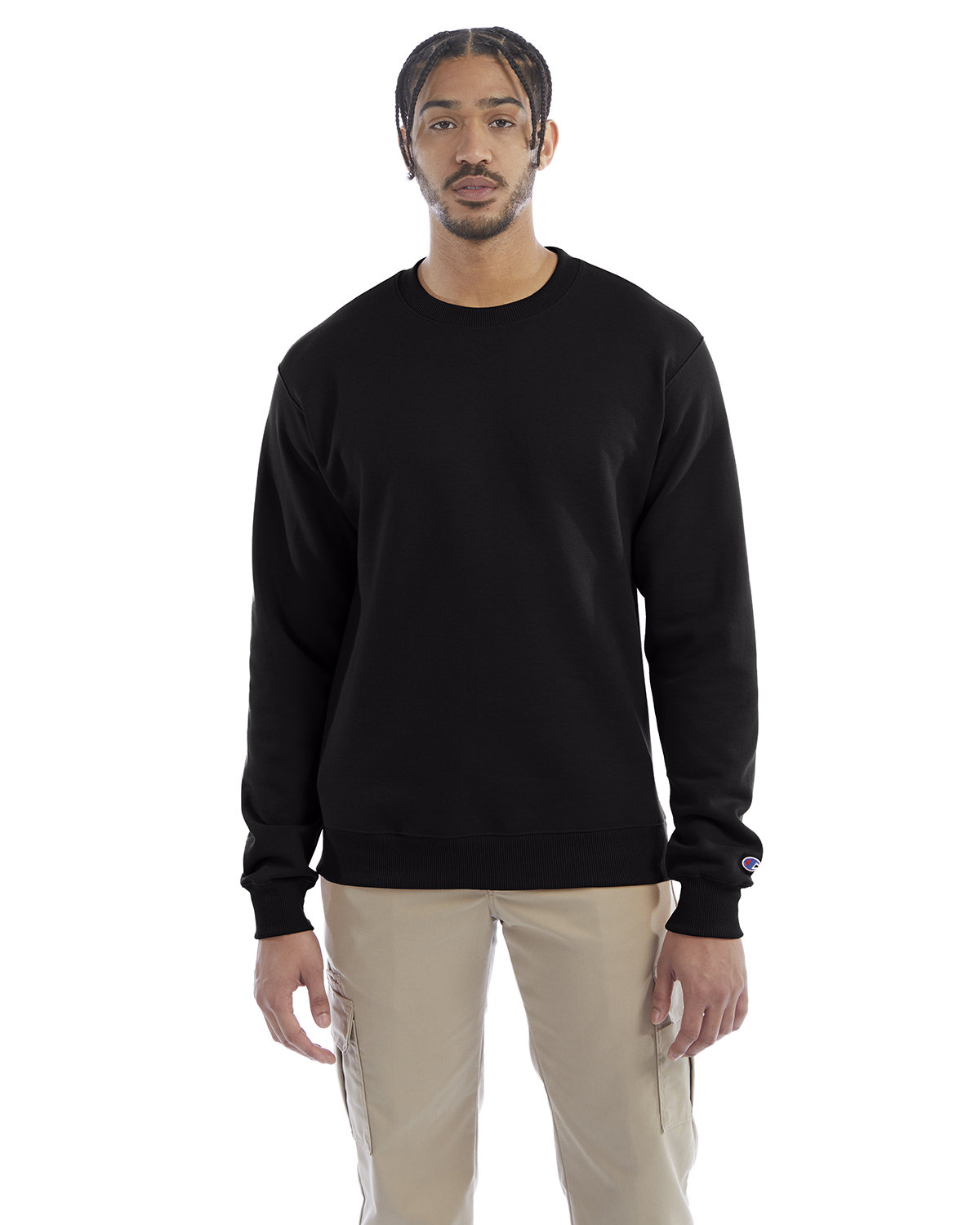 Champion S600 Adult US Grown Cotton/Polyester Powerblend Crewneck Sweatshirt