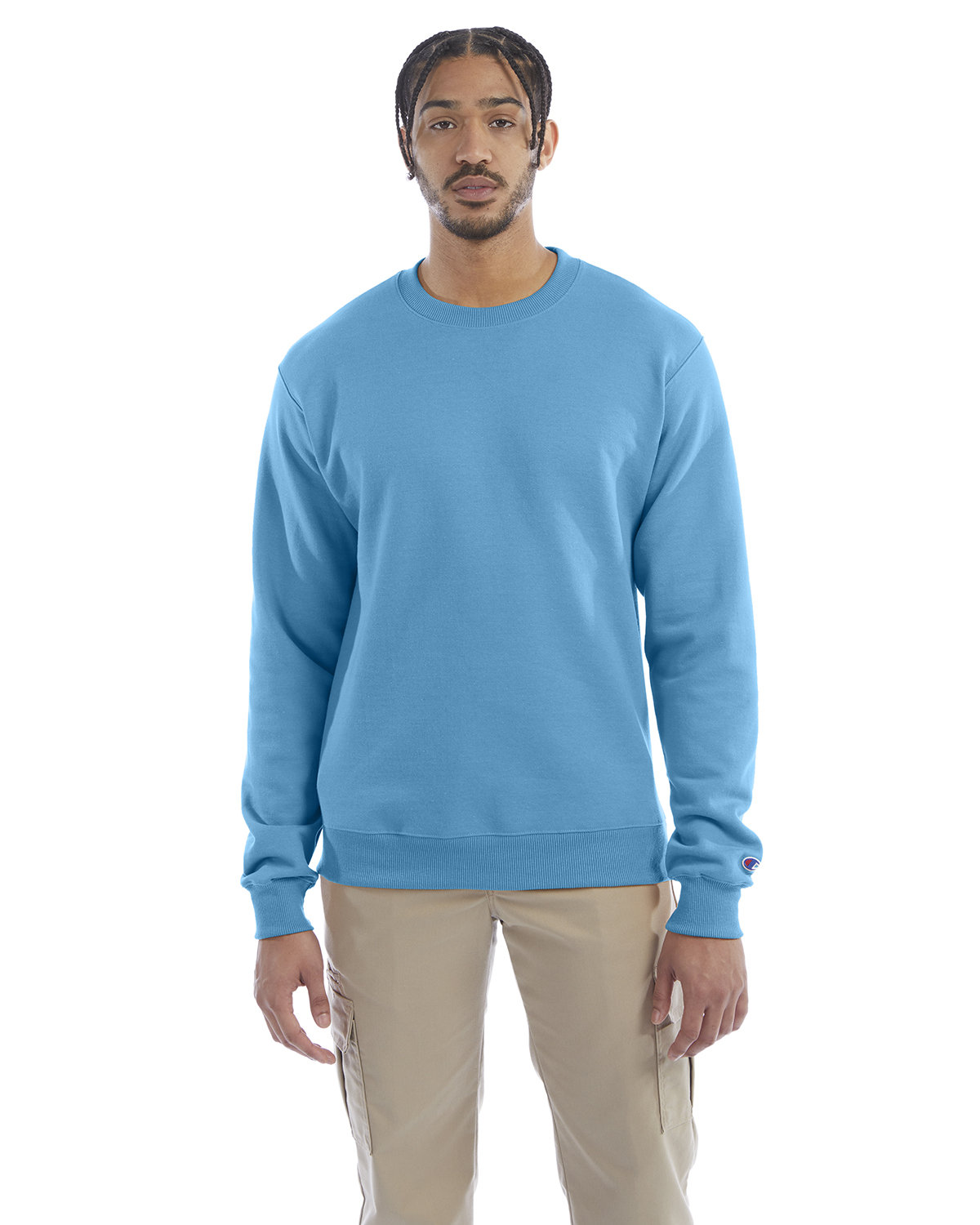 Champion S600 Adult US Grown Cotton/Polyester Powerblend Crewneck Sweatshirt