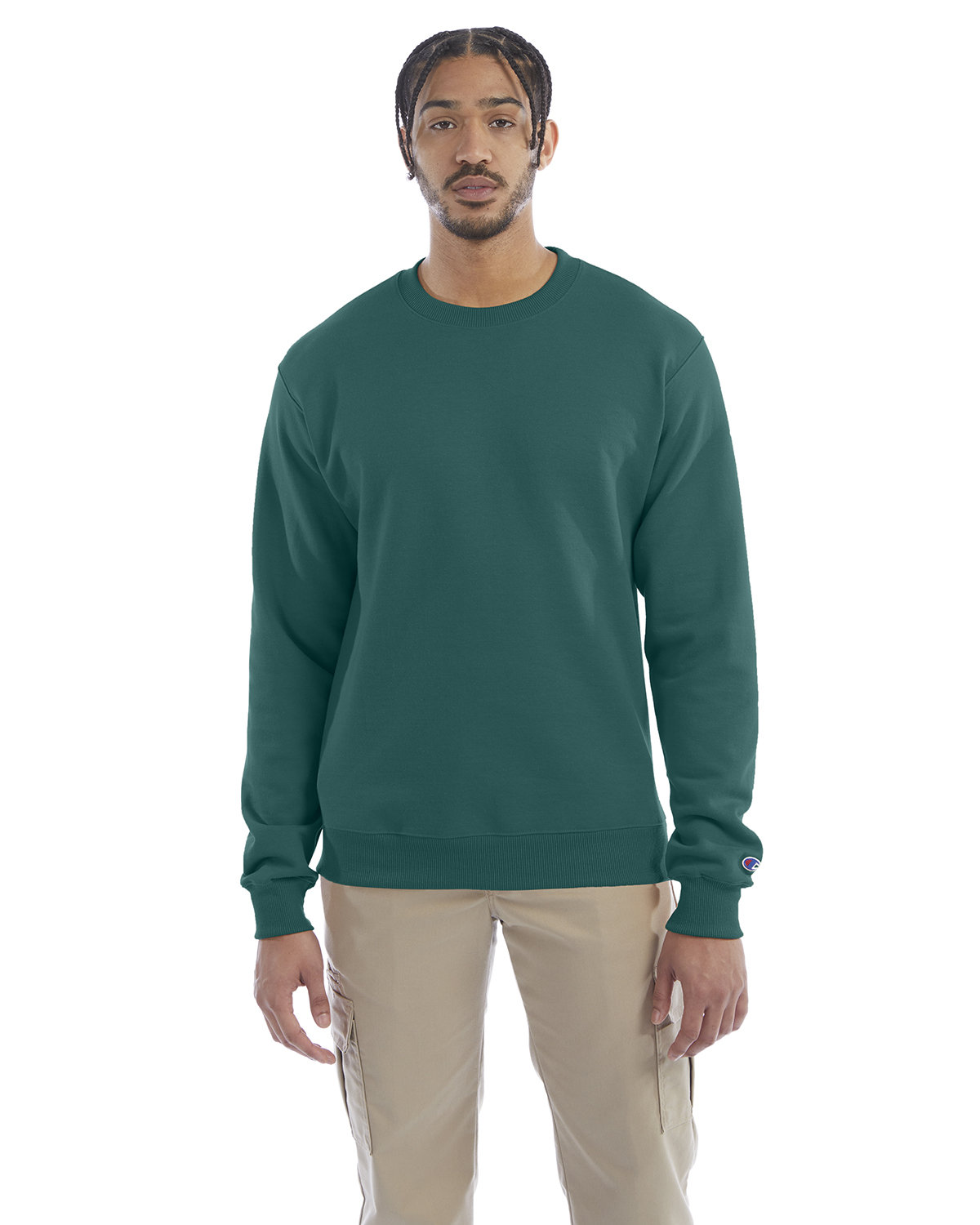 Champion S600 Adult US Grown Cotton/Polyester Powerblend Crewneck Sweatshirt