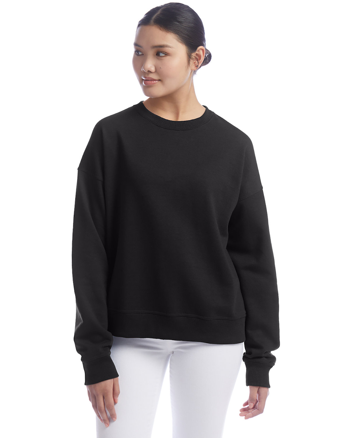 Pack Of 2 Champion S650 Ladies US Grown Loose Fit PowerBlend Sweatshirt - Picture 2 of 6