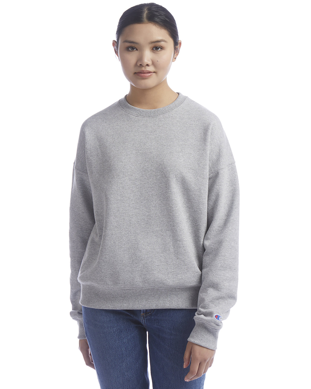 Pack Of 2 Champion S650 Ladies US Grown Loose Fit PowerBlend Sweatshirt - Picture 4 of 6
