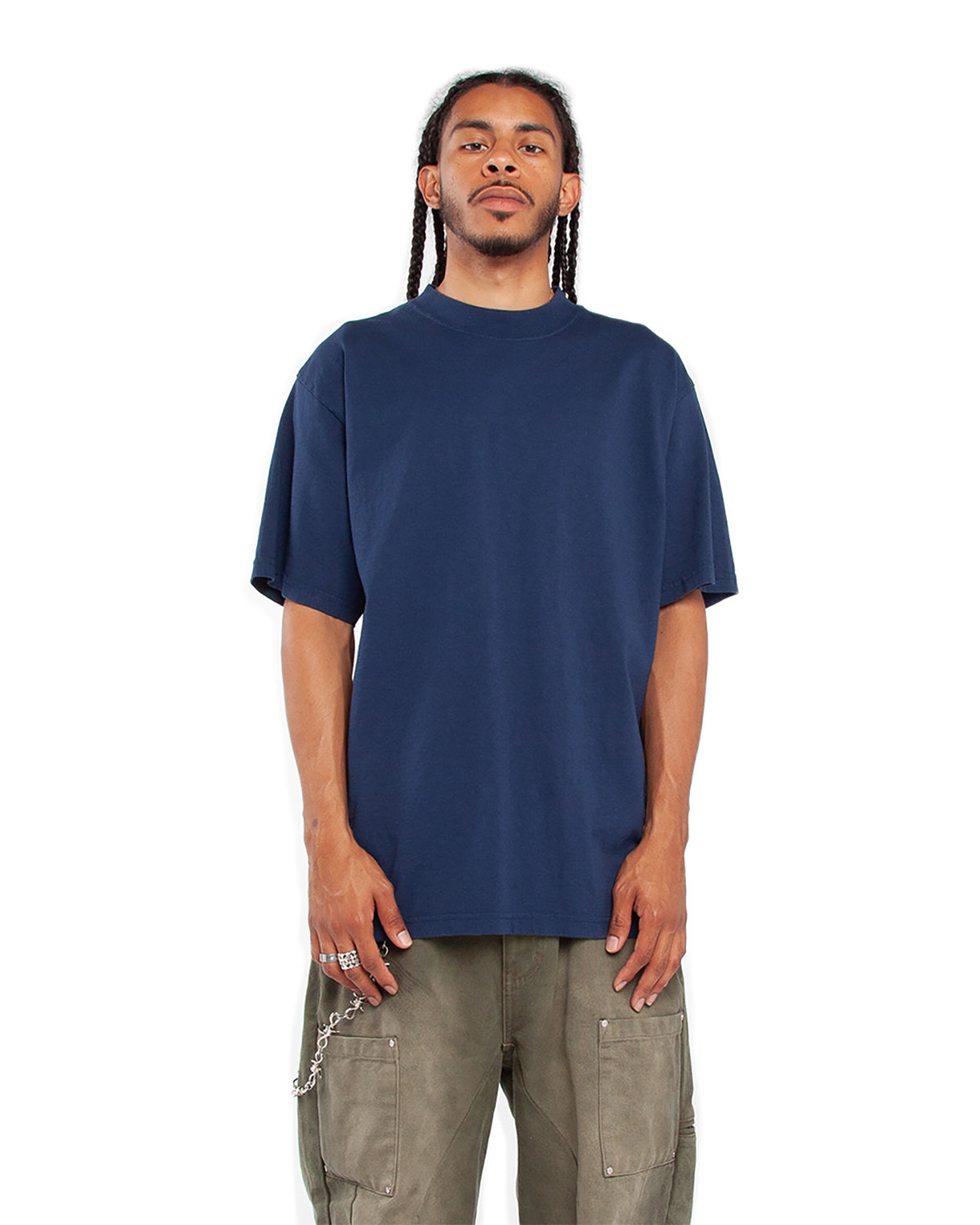 Pack Of 2 Shaka Wear SHGD Unisex Garment-Dyed Crewneck Stylish Plain T-Shirt - Picture 7 of 18