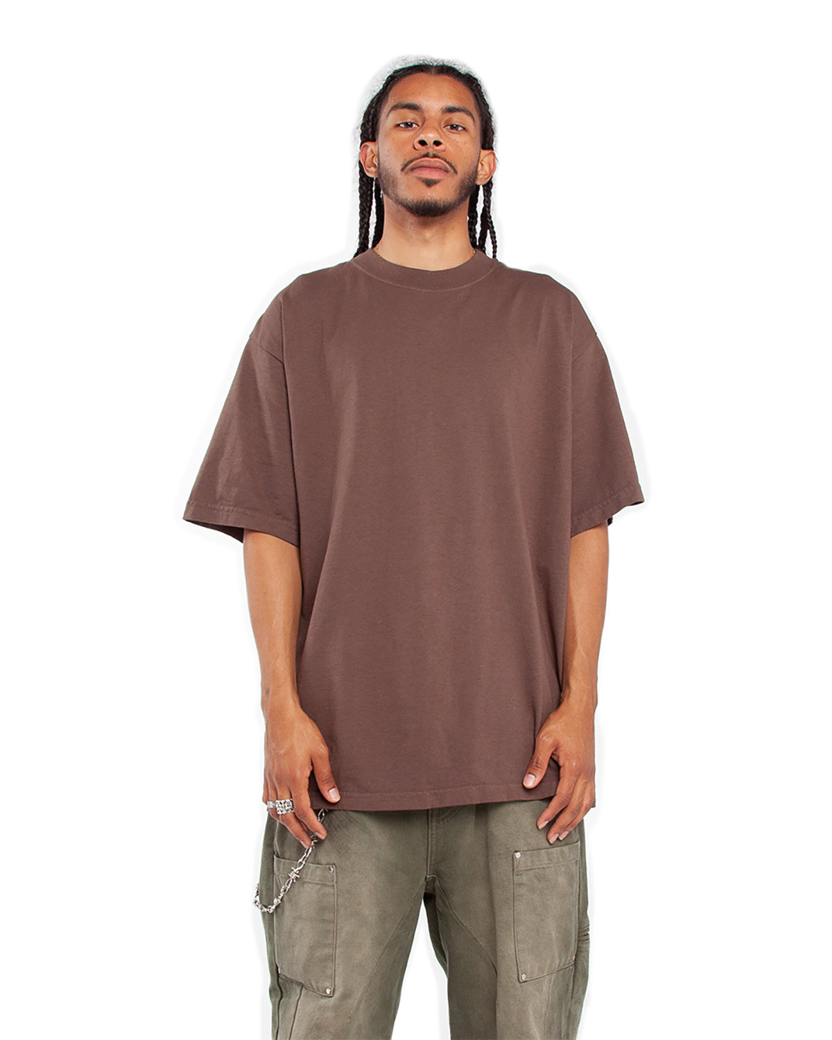 Pack Of 2 Shaka Wear SHGD Unisex Garment-Dyed Crewneck Stylish Plain T-Shirt - Picture 8 of 18
