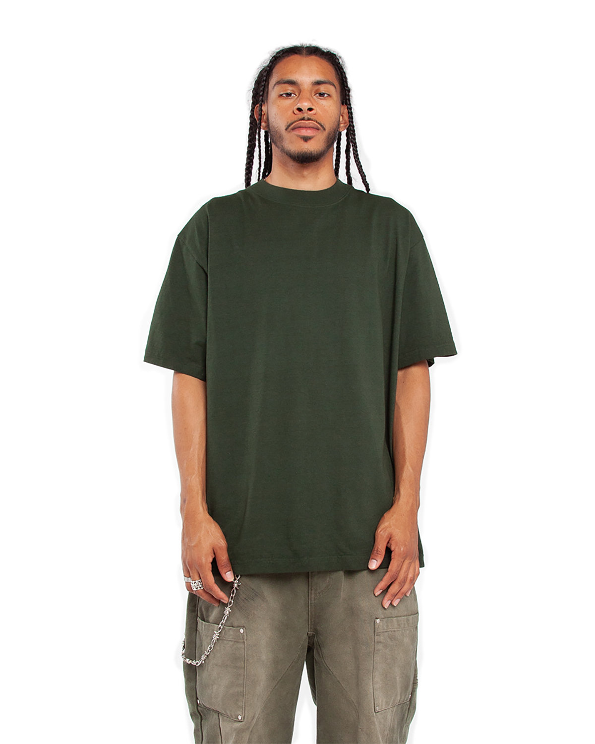 Pack Of 2 Shaka Wear SHGD Unisex Garment-Dyed Crewneck Stylish Plain T-Shirt - Picture 9 of 18
