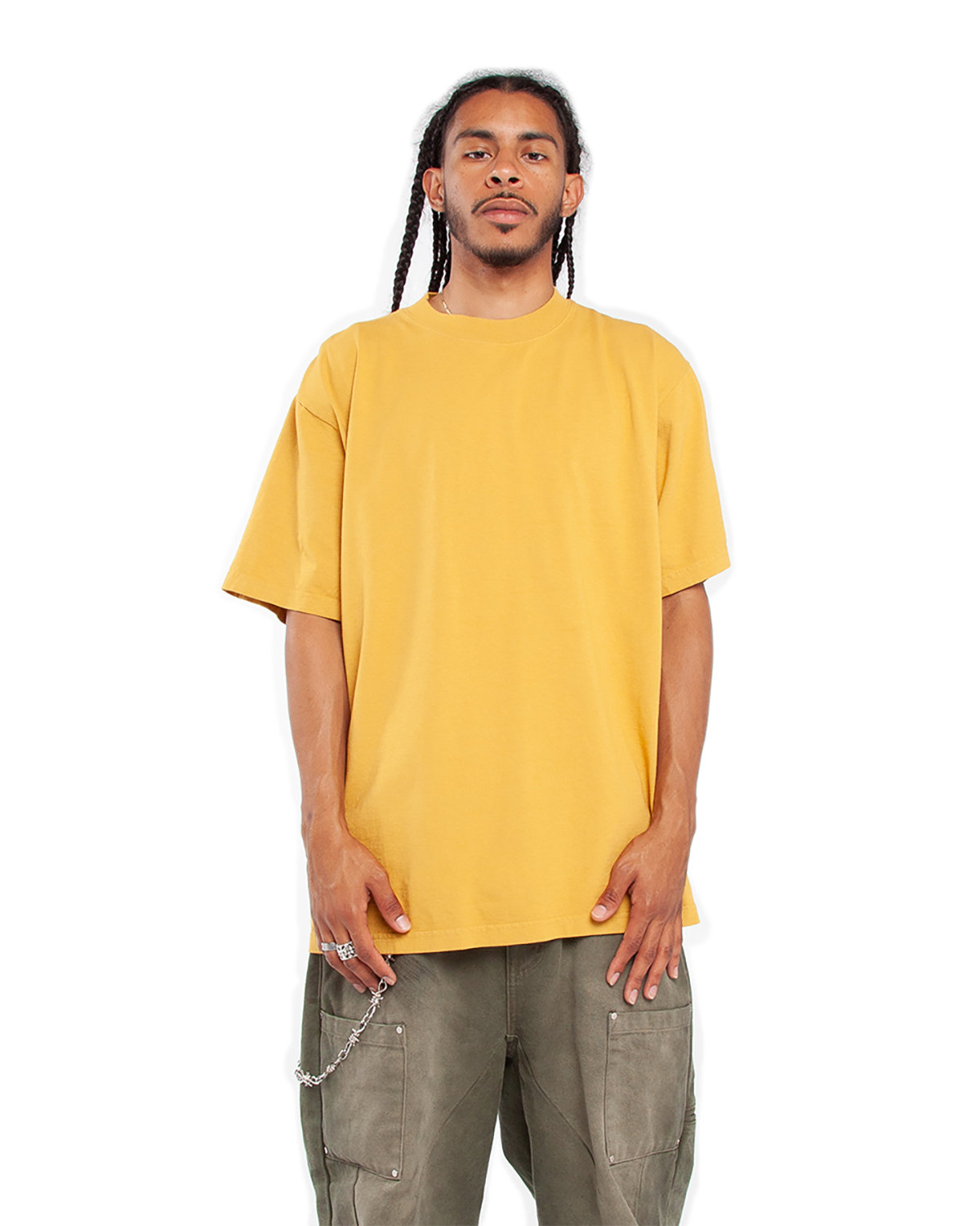 Pack Of 2 Shaka Wear SHGD Unisex Garment-Dyed Crewneck Stylish Plain T-Shirt - Picture 10 of 18