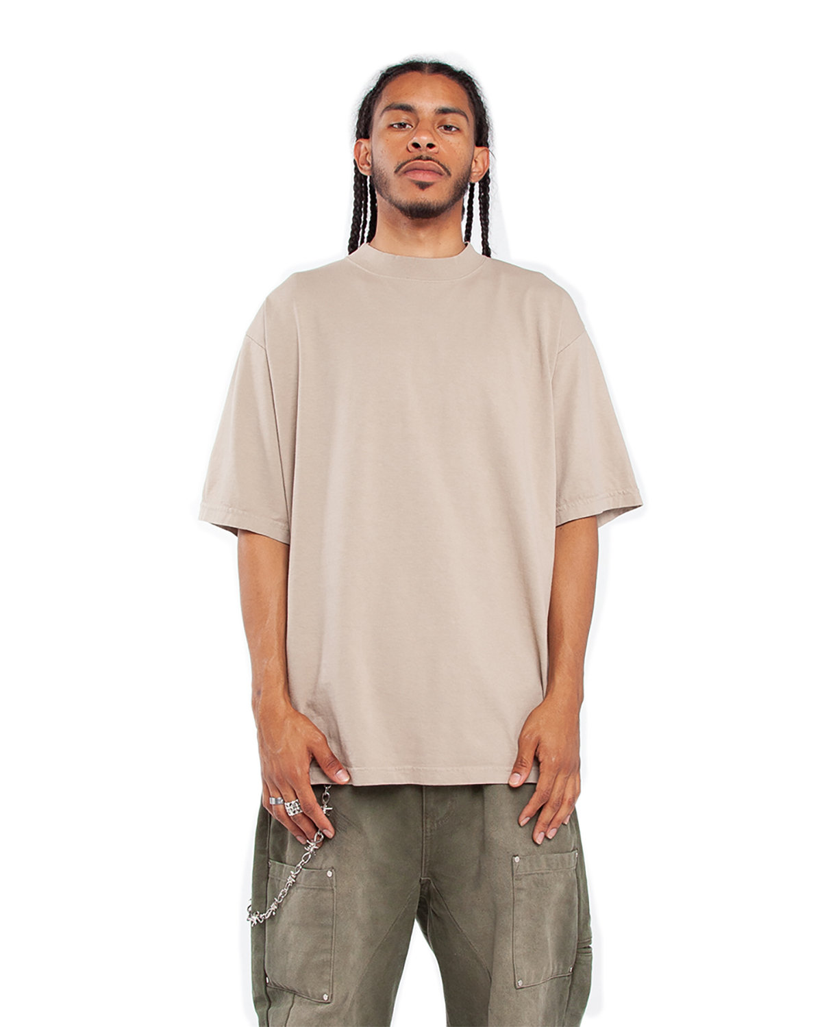 Pack Of 2 Shaka Wear SHGD Unisex Garment-Dyed Crewneck Stylish Plain T-Shirt - Picture 11 of 18