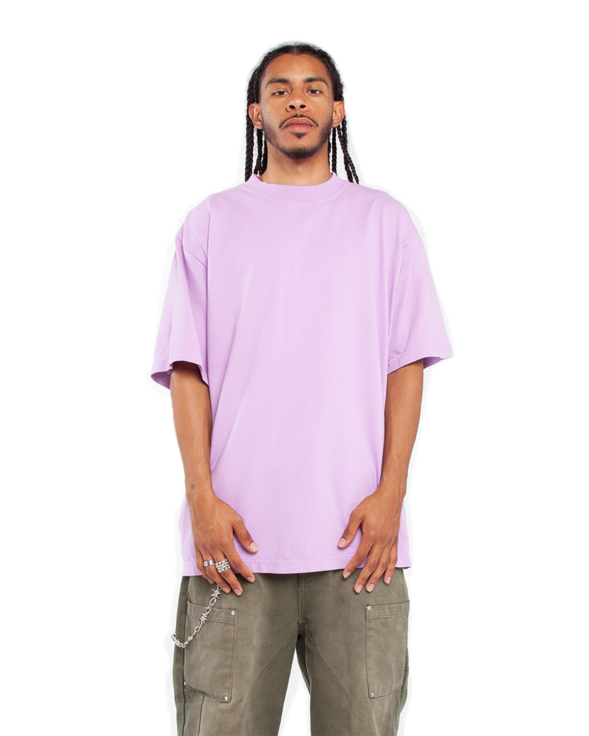 Pack Of 2 Shaka Wear SHGD Unisex Garment-Dyed Crewneck Stylish Plain T-Shirt - Picture 12 of 18