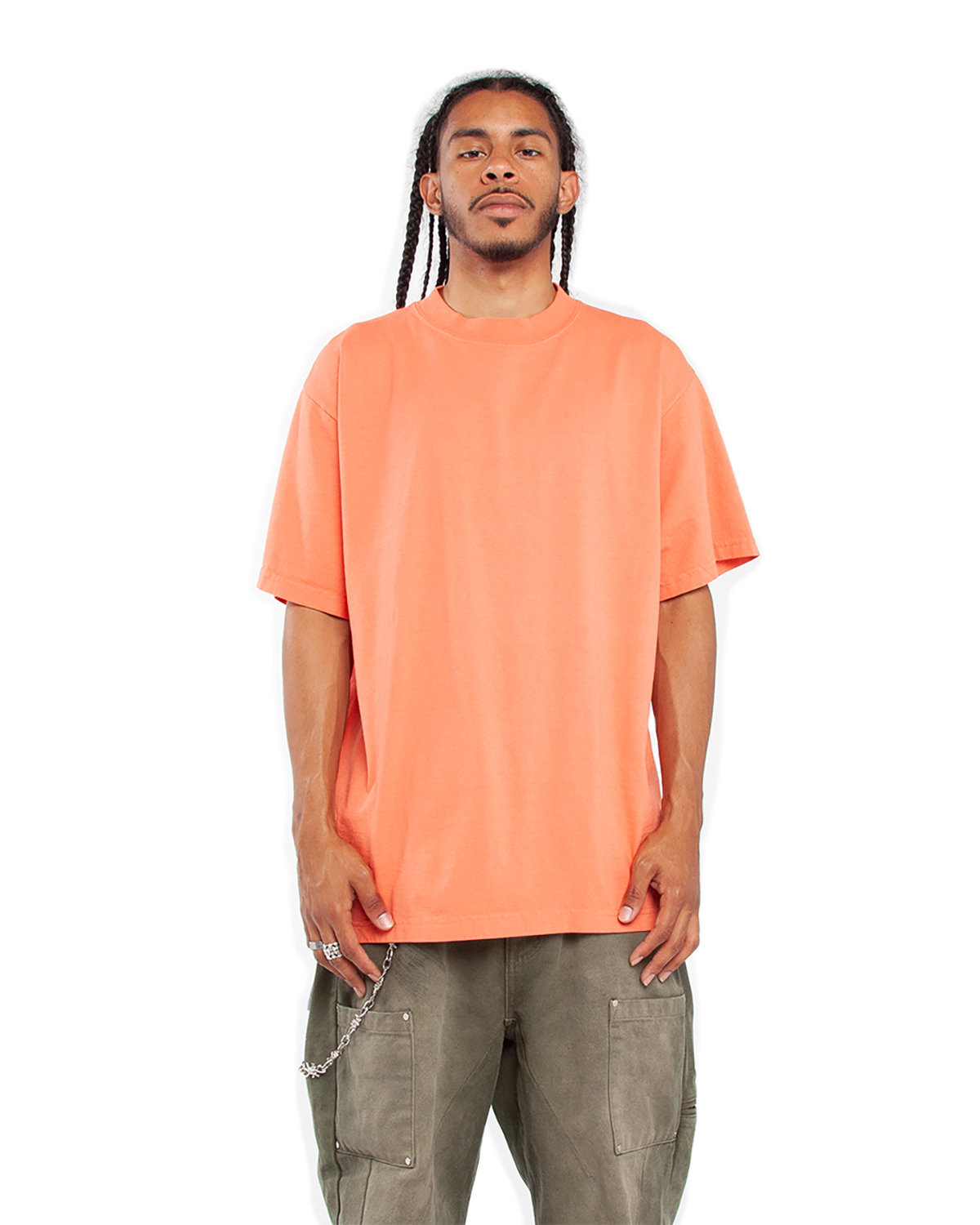 Pack Of 2 Shaka Wear SHGD Unisex Garment-Dyed Crewneck Stylish Plain T-Shirt - Picture 13 of 18