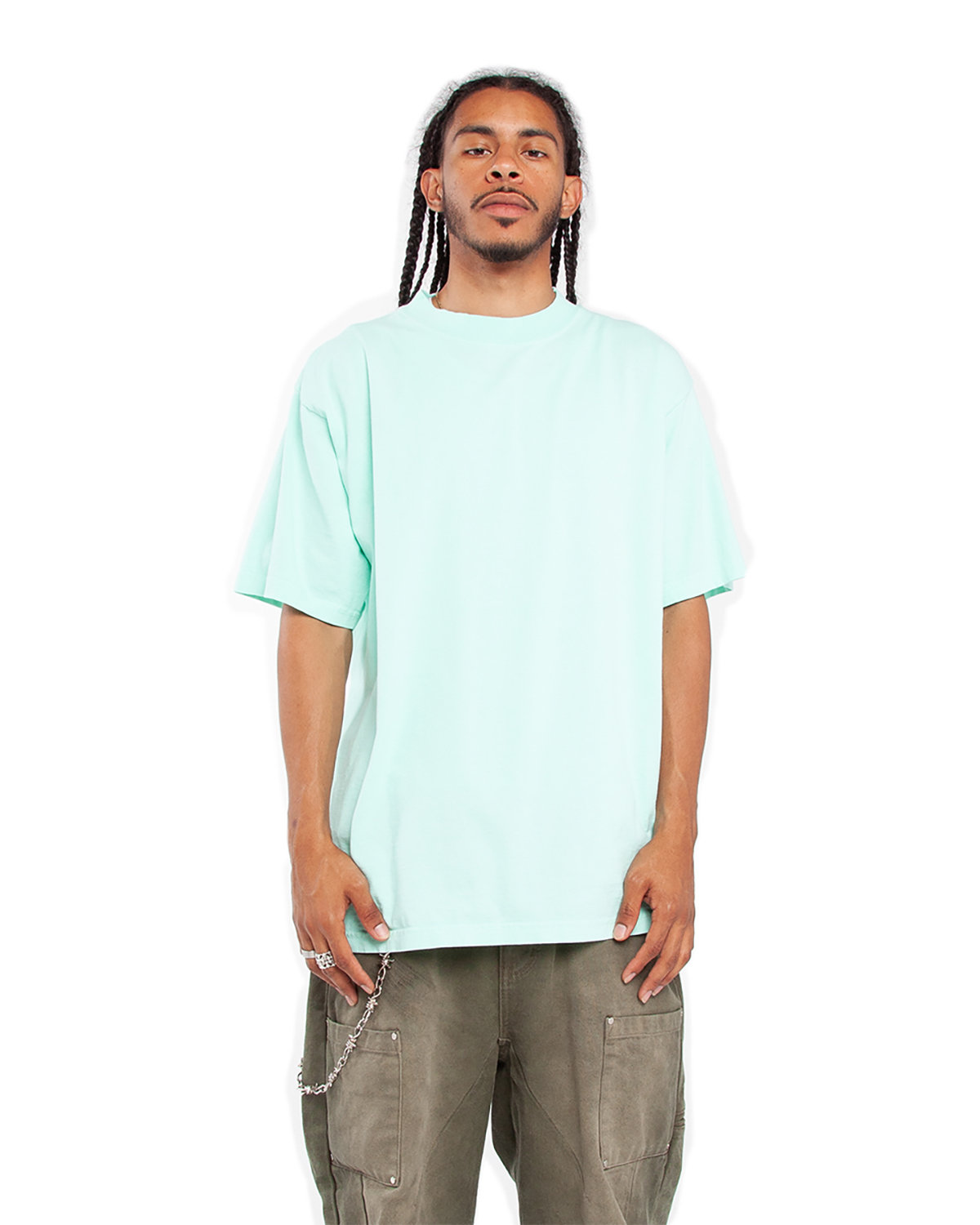 Pack Of 2 Shaka Wear SHGD Unisex Garment-Dyed Crewneck Stylish Plain T-Shirt - Picture 14 of 18