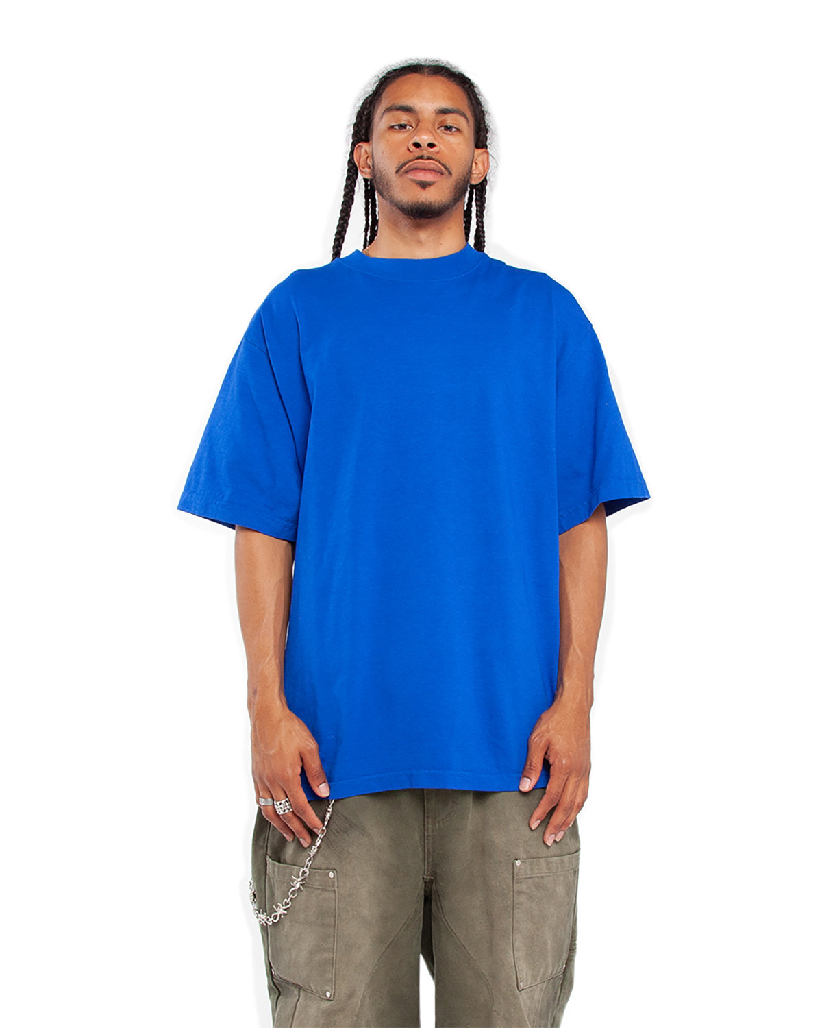 Pack Of 2 Shaka Wear SHGD Unisex Garment-Dyed Crewneck Stylish Plain T-Shirt - Picture 15 of 18
