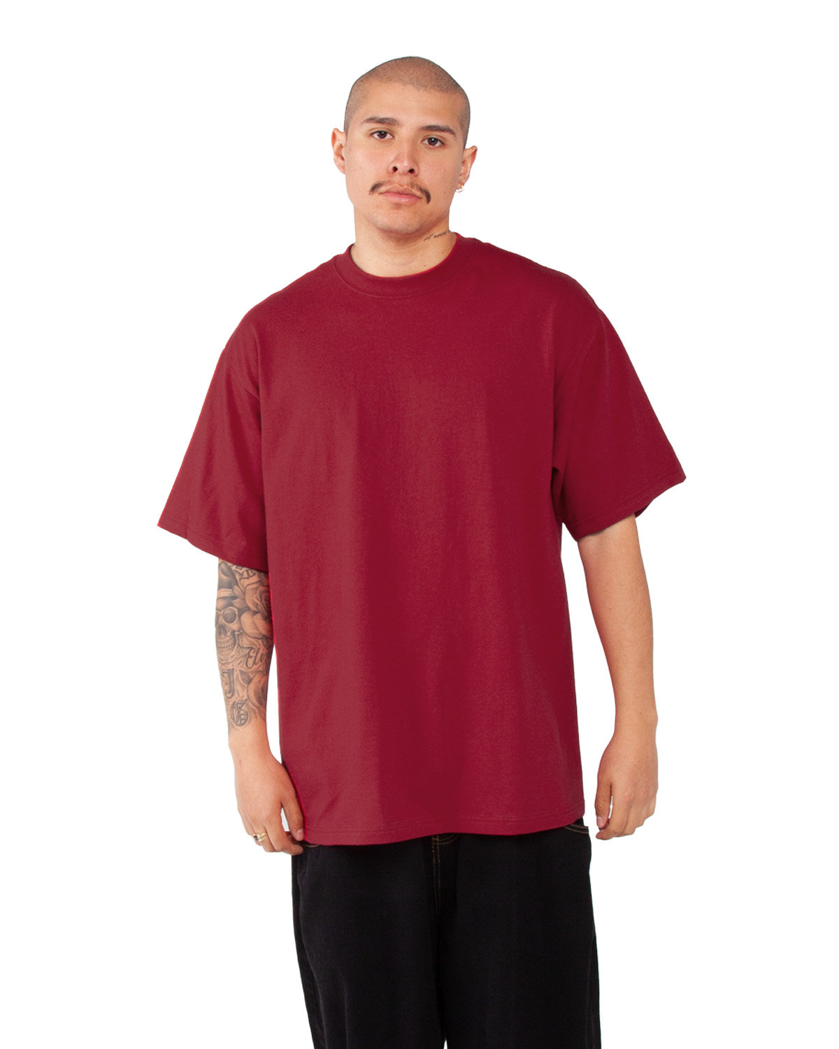 Pack Of 3 Shaka Wear SHMHSS Adult Max Heavyweight Stylish Plain Top T-Shirt