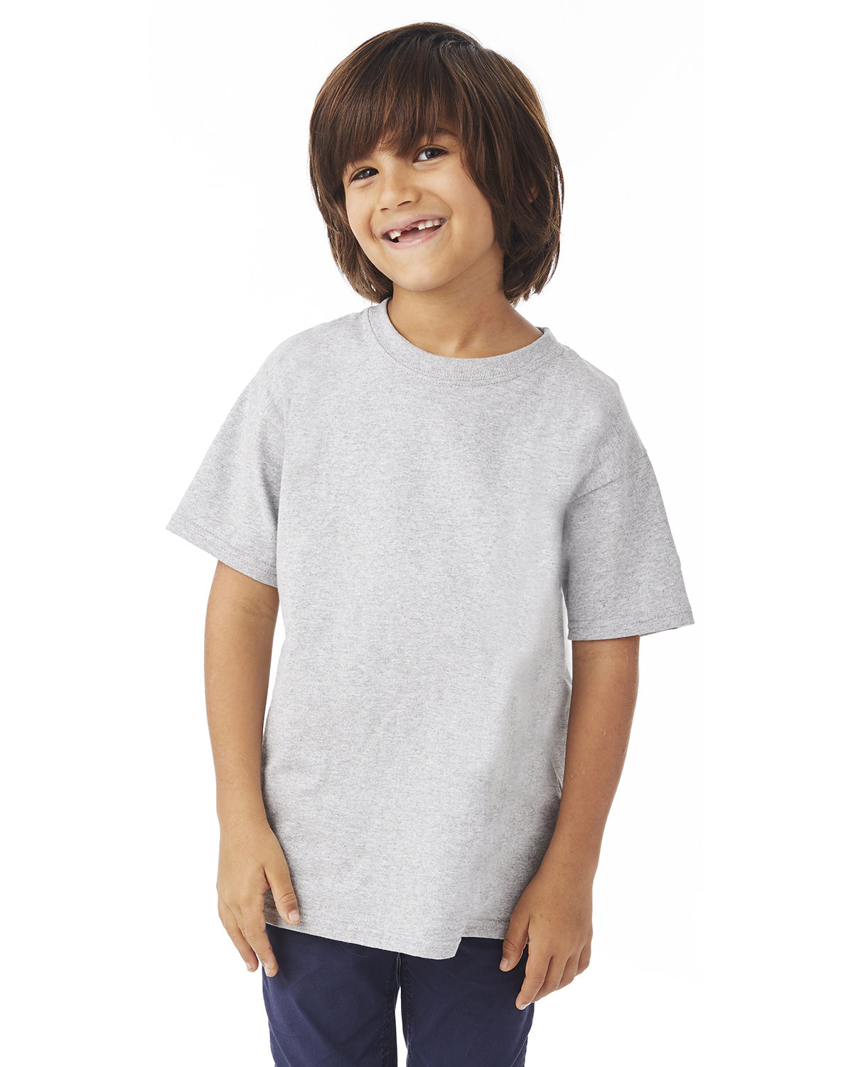 Pack Of 3 Champion T435 Youth Short Sleeve Tee C Logo Stylish Plain T-Shirt - Picture 3 of 5