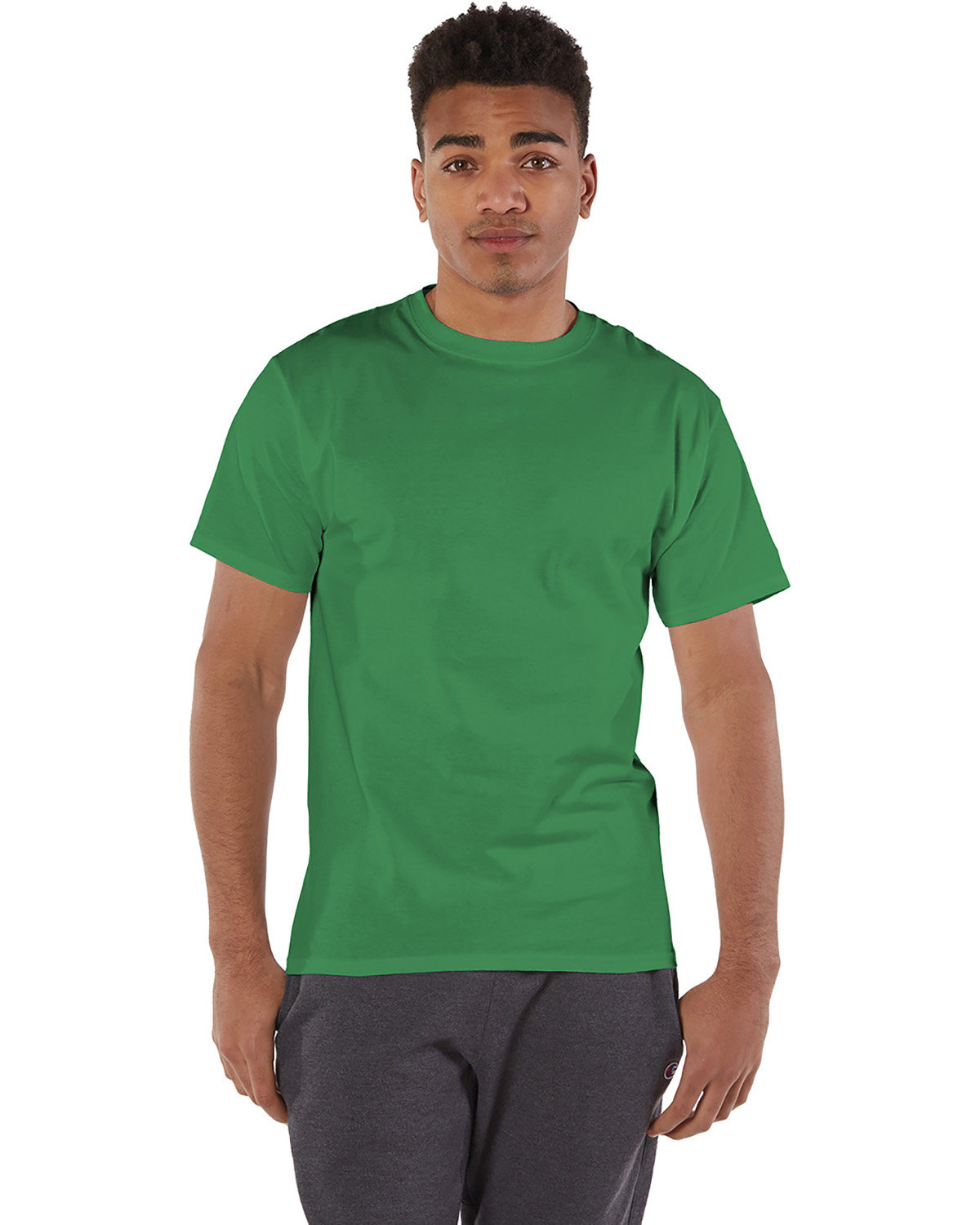 Pack Of 10 Champion T525C Mens Short Sleeve Crew Stylish Plain Blank T-Shirt - Picture 13 of 27