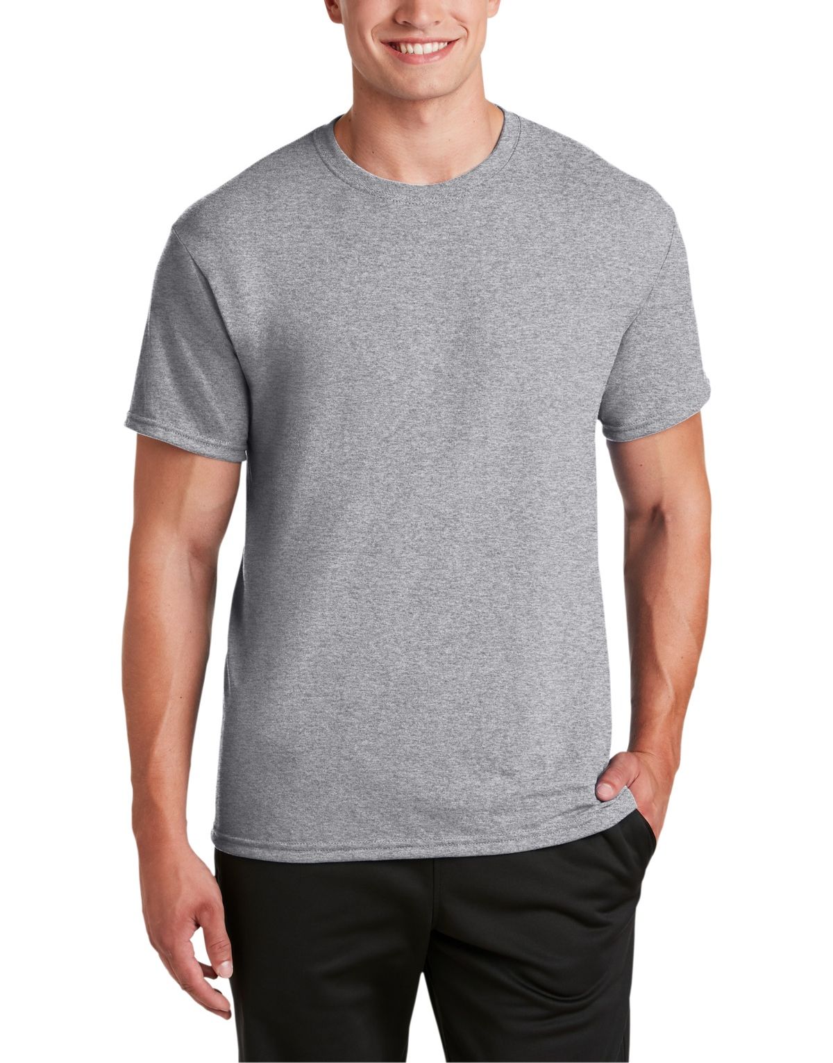 Just Blanks Men’s Short Sleeve Dri-Power Jersey Performance Tee T-Shirt – JB21M